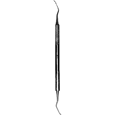 Columbia Double-Ended Dental Curette #2L and #2R (41-848) - Professional Periodontal Scaling and Root Planing Instrument for Dental Hygienists