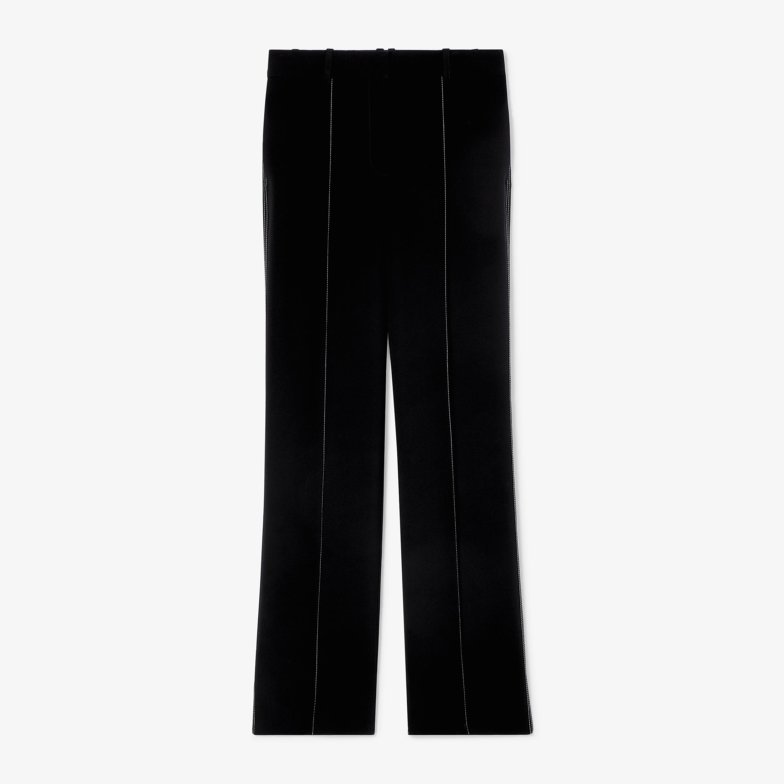 Lowen Jetset Pant - Everyday Stretch Crepe Pants with Topstitch Detail in Black | Comfortable Work Pants & Travel Pants for Women