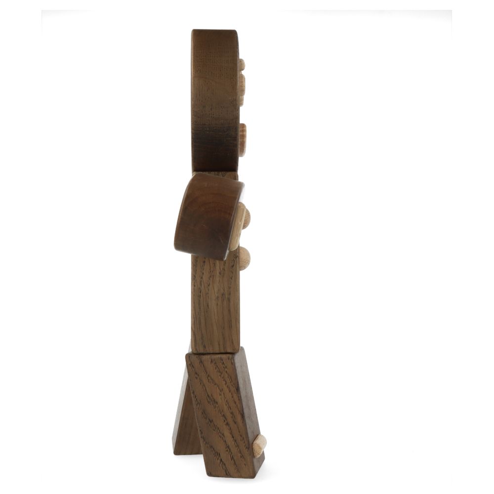 Large Gingerbread Man Smoke Stained Oak Ornament - Perfect for Christmas Tree Decor, Holiday Home Decor, and Festive Gift Giving