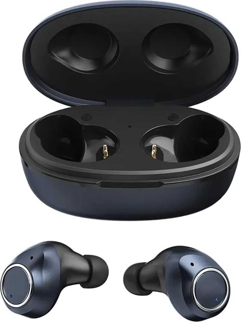Wireless Bluetooth 5.2 Earbuds with Charging Case - Noise Cancelling in-Ear Headphones Compatible with Samsung Galaxy Z Fold2 5G & iPhone (Black) | Perfect for Gym, Running, Workouts & Commuting