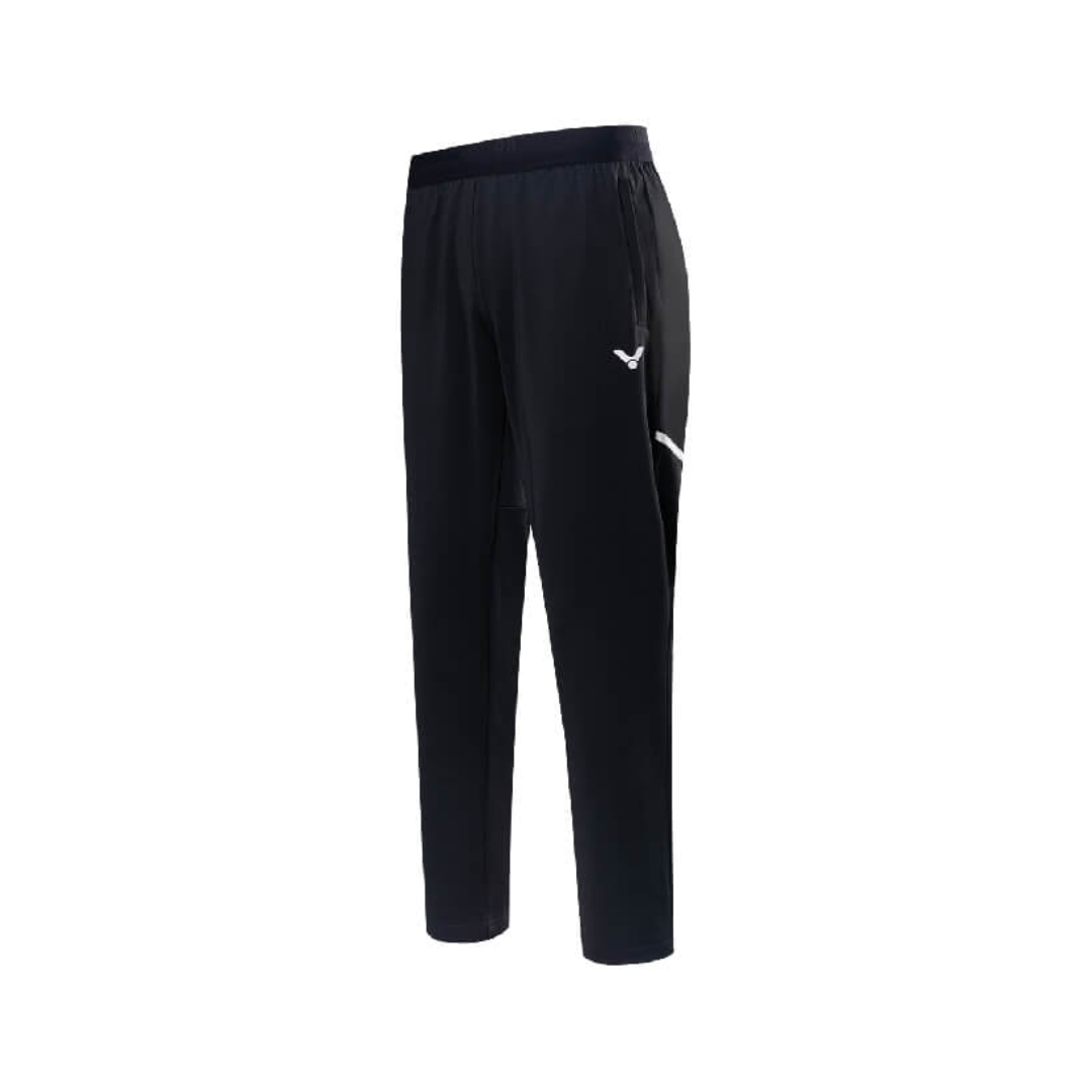 Victor Unisex Track Pants P 40800C - Comfortable Athletic Joggers for Men & Women, Breathable Workout Pants with Elastic Waistband - Perfect for Running, Gym, Yoga & Casual Wear (Black)