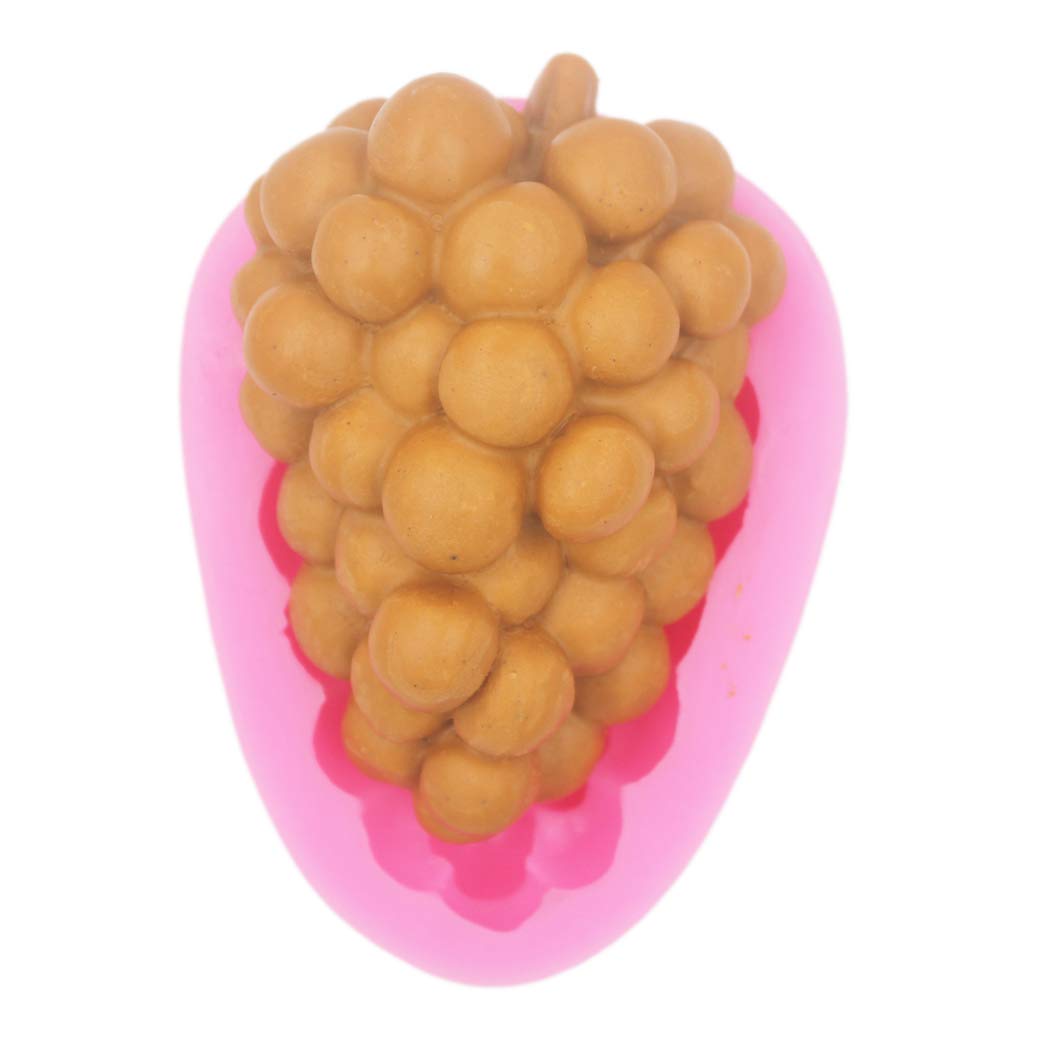 Premium Grape-Shaped Silicone Mold for DIY Soap, Candle, Chocolate & Candy Making - Reusable Baking Fondant Mold for Handmade Soaps, Bath Bombs & Desserts (S595) - Perfect for Home Crafts, Party Favors & Gift Making