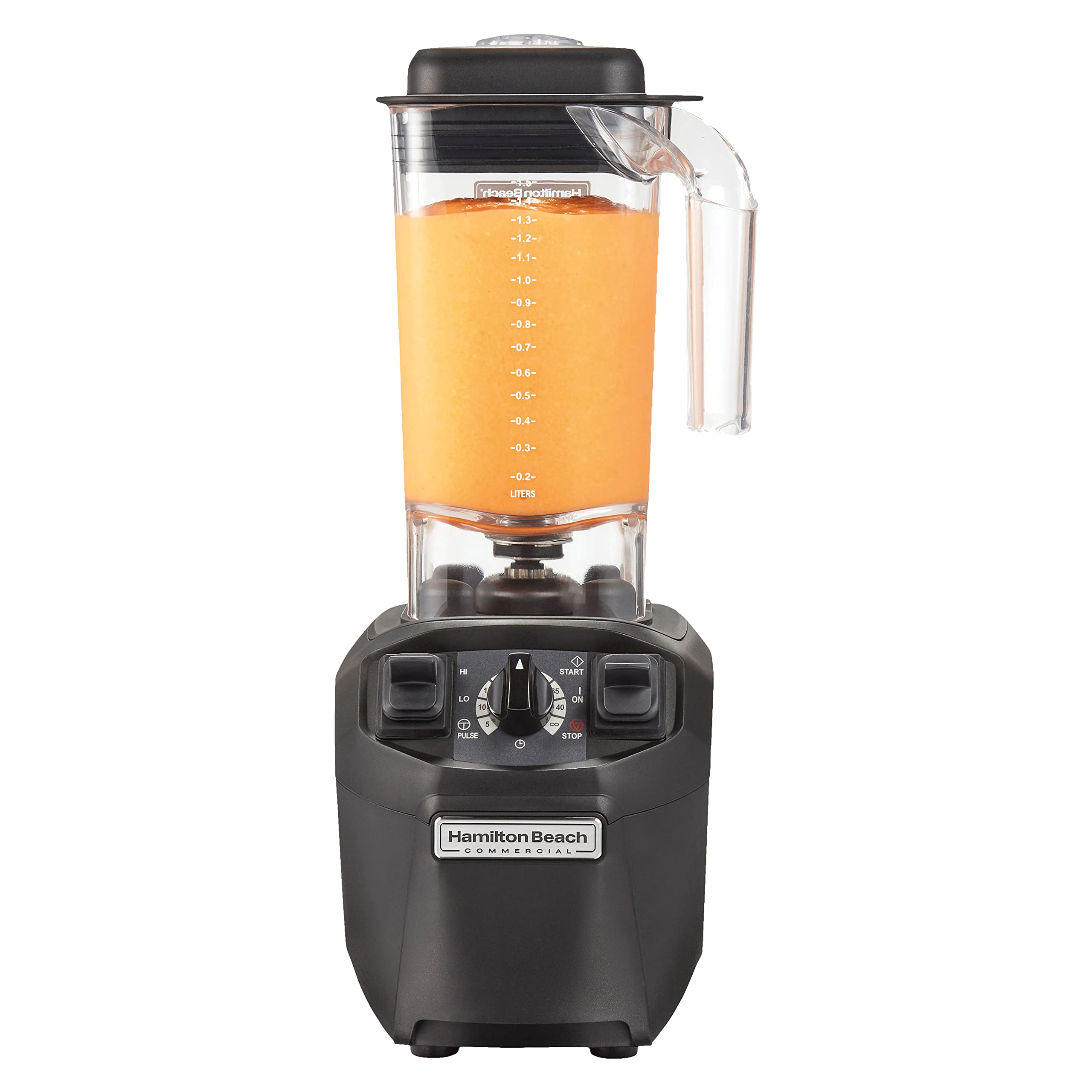 Hamilton Beach Commercial Tango Blender - 48 oz BPA-Free Jar, 2.4 HP Motor, Adjustable Timer (HBH455) - Perfect for Smoothies, Shakes & Restaurant Use