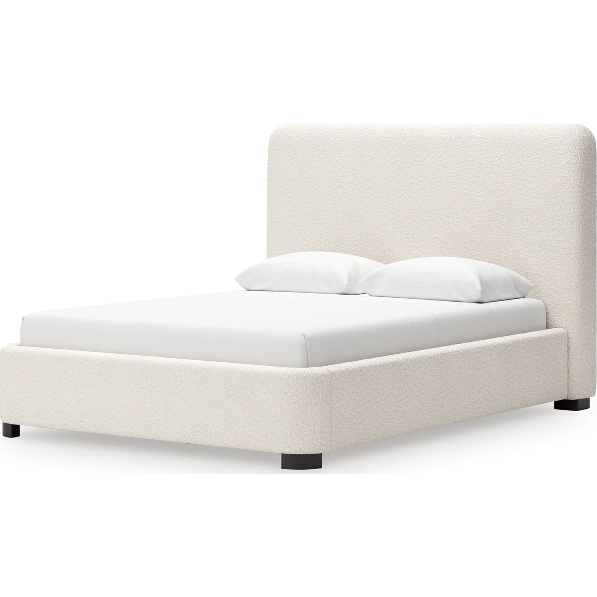 Brintstreet Queen Upholstered Bed Frame with Headboard - Luxurious Beige Fabric Upholstery for Bedroom Decor | Perfect for Master Bedroom, Guest Room & Apartment