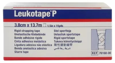Leukotape P Sports Tape - 1.5 Inch x 45 Feet (3.8cm x 13.7m) Athletic Kinesiology Tape for Joint Support, Injury Prevention & Muscle Recovery - Ideal for Athletes, Runners & Physical Therapy