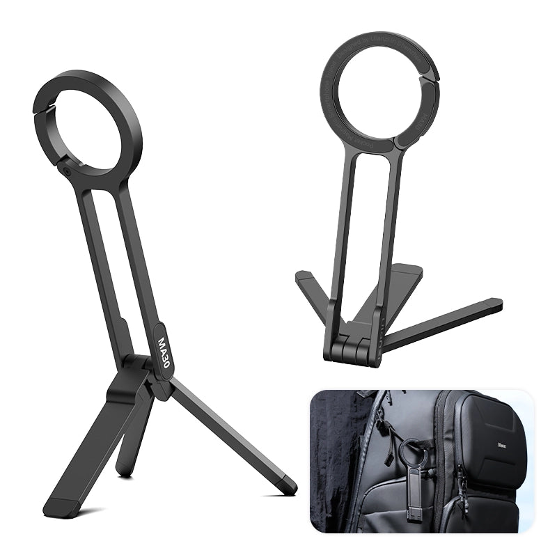 Ulanzi MA30 Clip-On Phone Tripod Stand - Adjustable Mount for Smartphones, Vlogging, Photography & Live Streaming | Perfect for Travel, Hiking & Outdoor Adventures