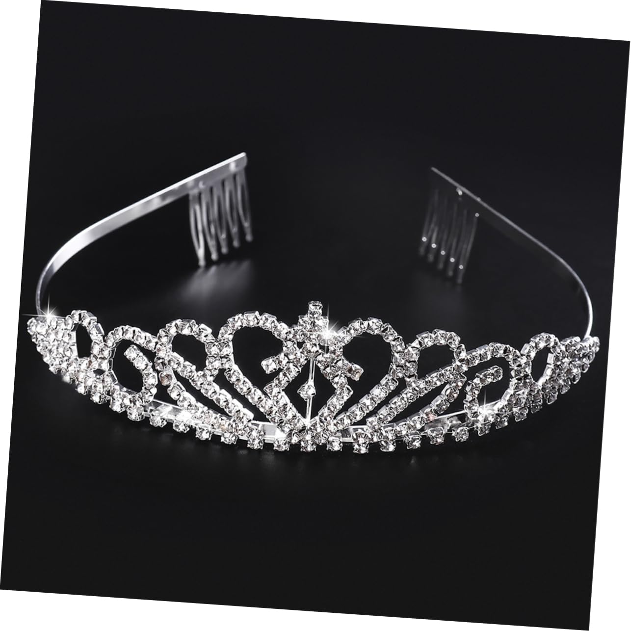 Abaodam 4-Piece Wedding Headband Set - Rhinestone Crystal Bridal Tiara for Bride, Birthday Party, Miss Crown Hair Accessories | Perfect for Weddings, Bachelorette Parties & Special Occasions