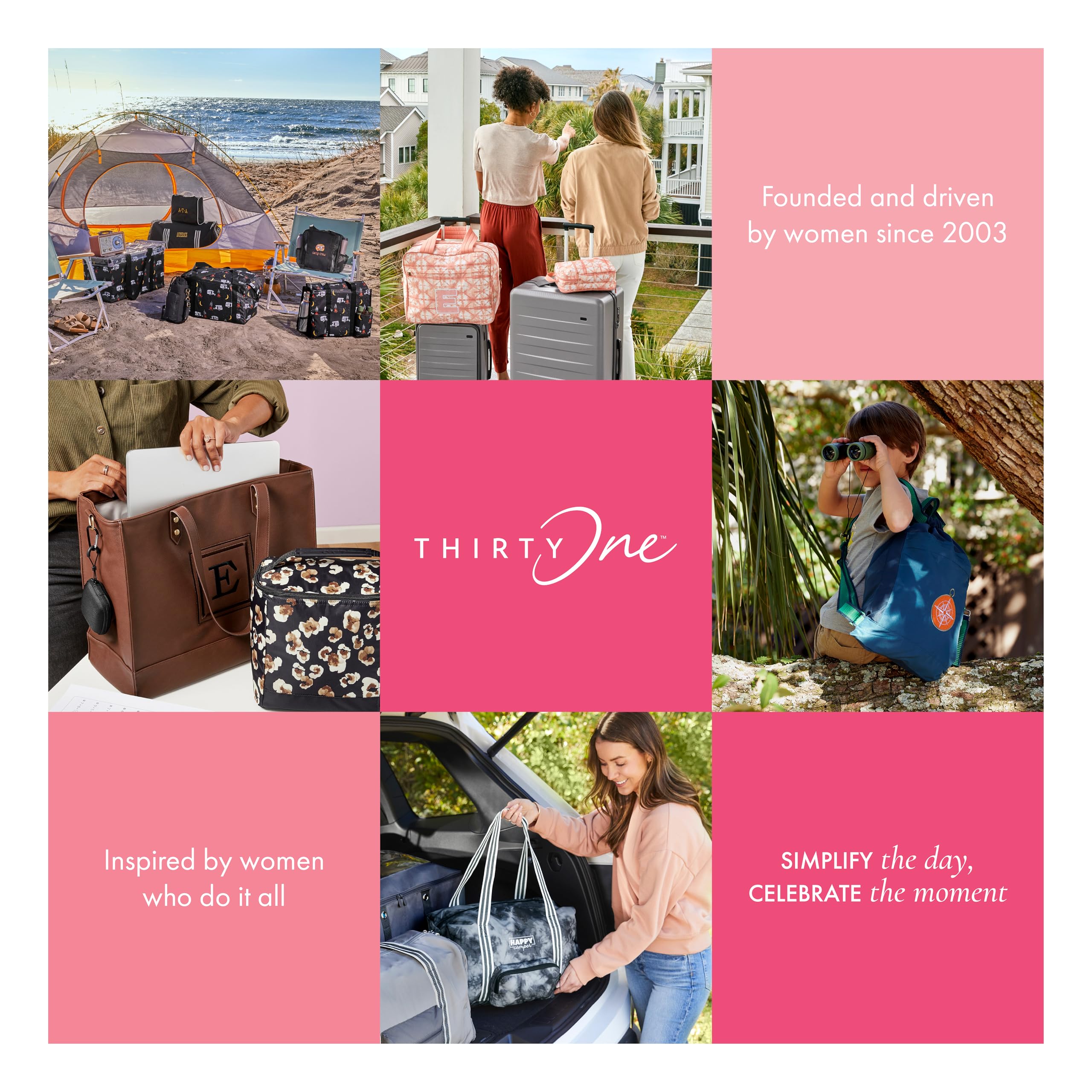 THIRTY-ONE Gifts Essential Storage Tote Bag - Large Reusable Grocery Shopping Tote for Travel, Beach, Work & Home Organization | Durable Multi-Purpose Carryall Bag