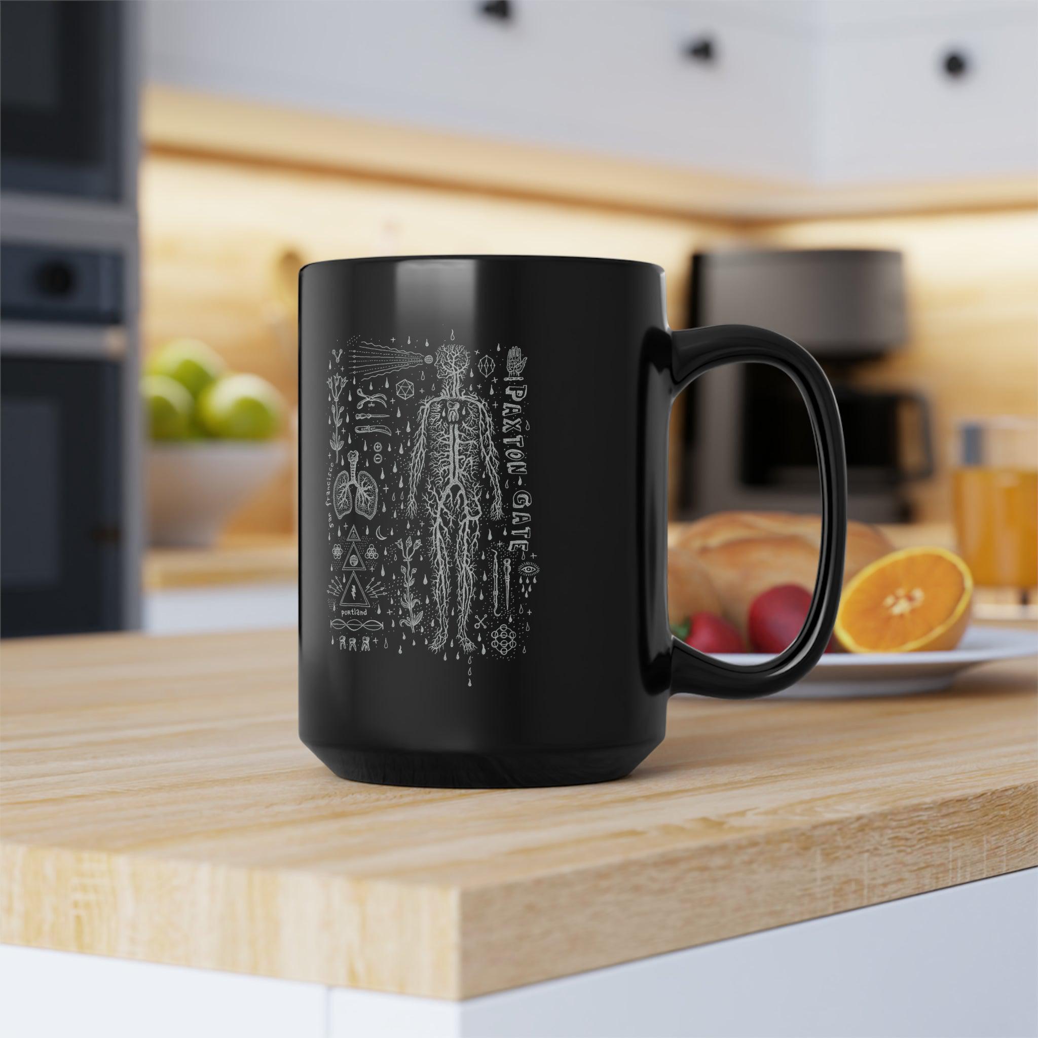 Black Daniel Martin Diaz Coffee Mug - 11oz Ceramic Travel Mug with Handle, Perfect for Home, Office & Gifts - Ideal for Coffee, Tea & Hot Beverages