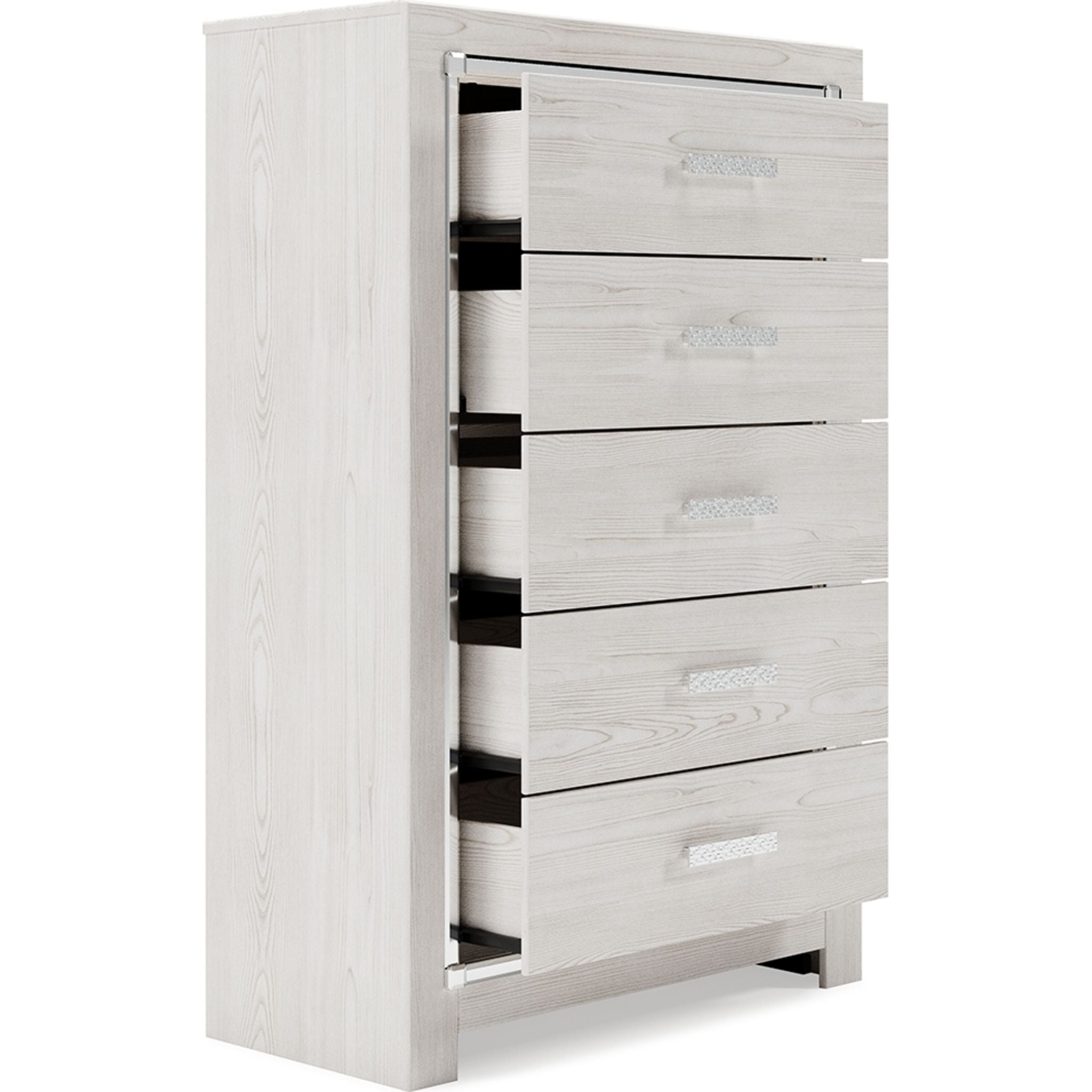 Altyra White Chest - Stylish and Durable Storage Solution for Bedroom, Living Room, or Office Organization