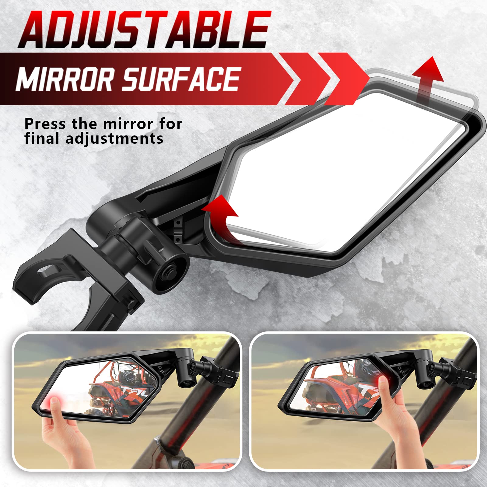 UTV Side Mirrors for 1.5