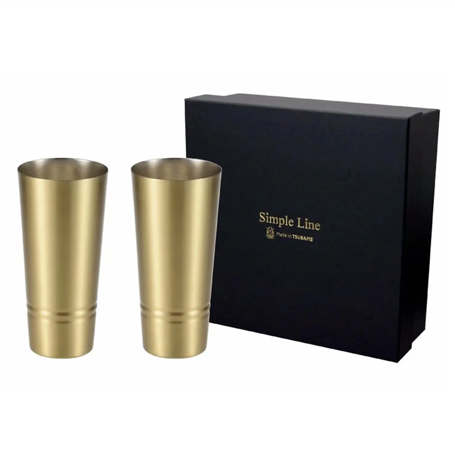 Asahi Brass Pilsner Beer Glass Set - 420ml (2 Pack) - Premium Beer Tasting Glasses for Lager, Pilsner & Craft Beer - Perfect for Home Bars, Parties & Beer Enthusiasts