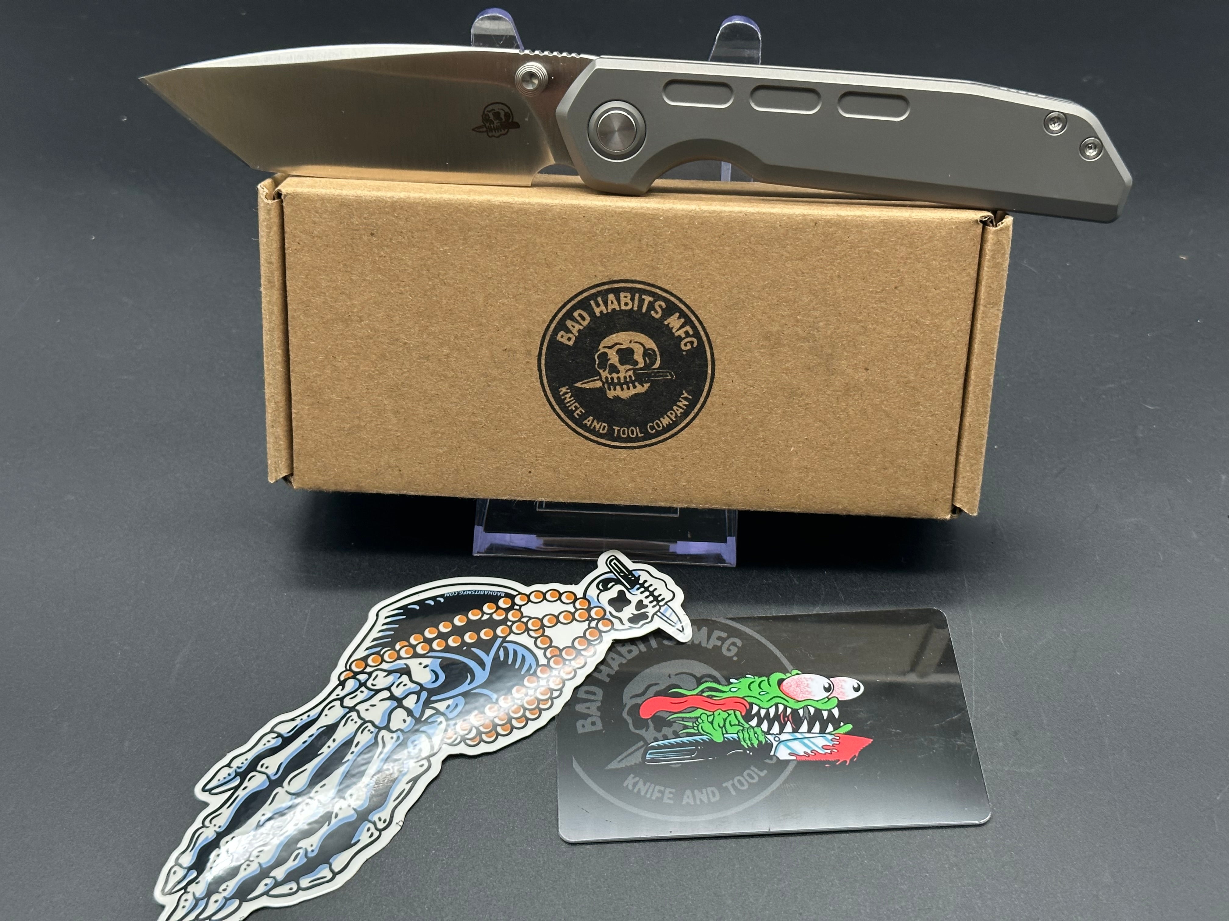 Bad Habits Mofo Tanto Knife - Premium Tactical Fixed Blade for Outdoor Survival, Camping & EDC | Perfect for Hunting, Bushcraft & Self Defense