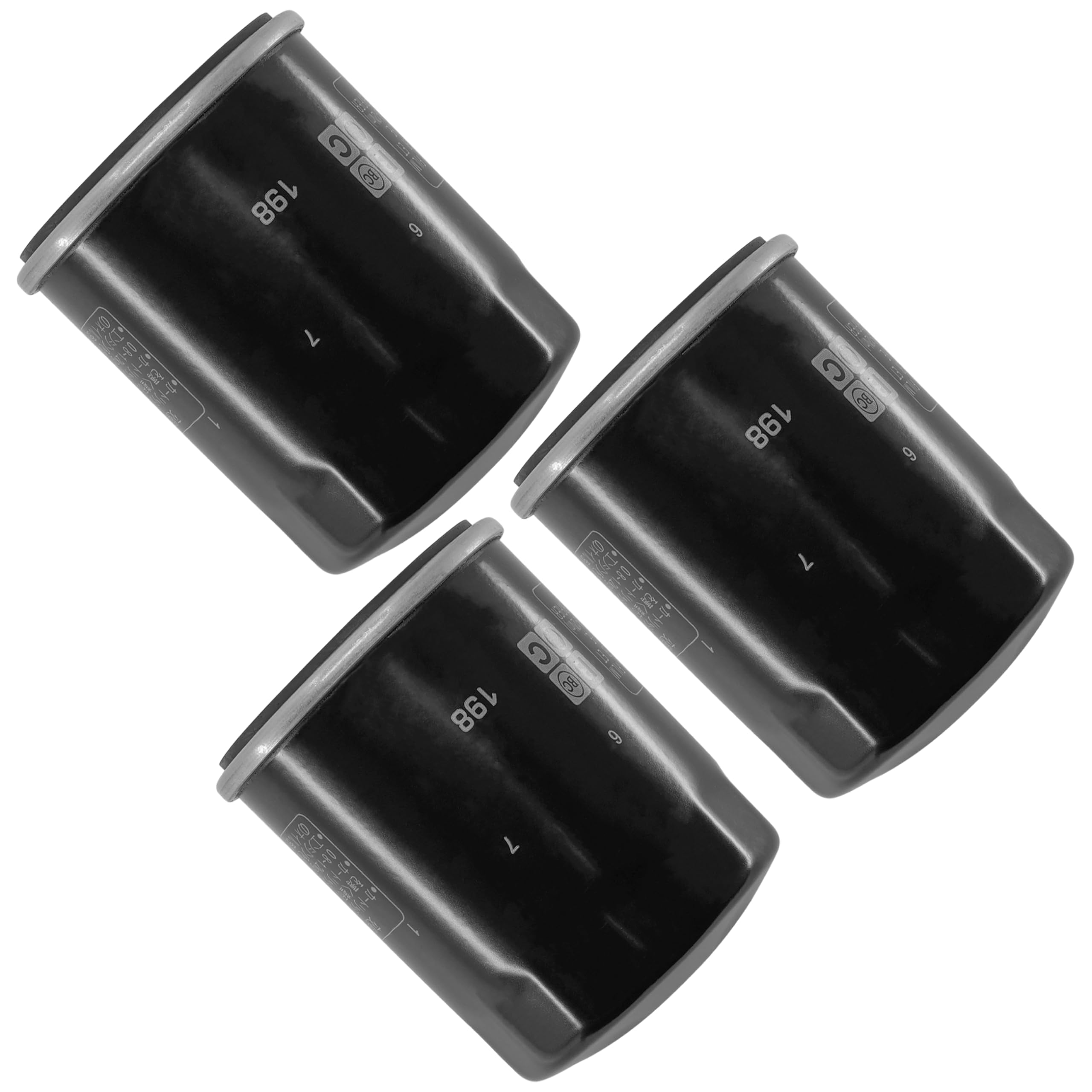 Caltric 3 Pack Oil Filter Compatible with Polaris Ranger RZR 4 800 Edition 760 (2010-2012) - High Performance Replacement Oil Filters for Off-Road ATV & UTV Maintenance