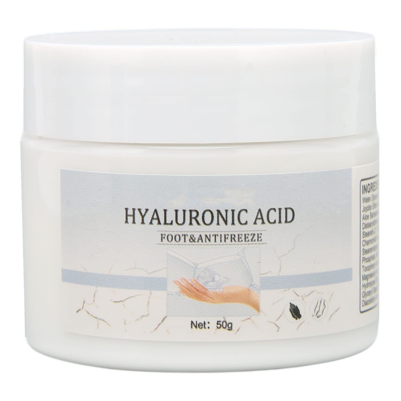 Portable Cracked Hands Cream - 50g Natural Moisturizing Balm for Dry, Rough Skin | Freezing Hands & Feet Massage Cream | Prevents Cracking with Mild Ingredients | Ideal for Winter Protection, Daily Hand & Foot Care
