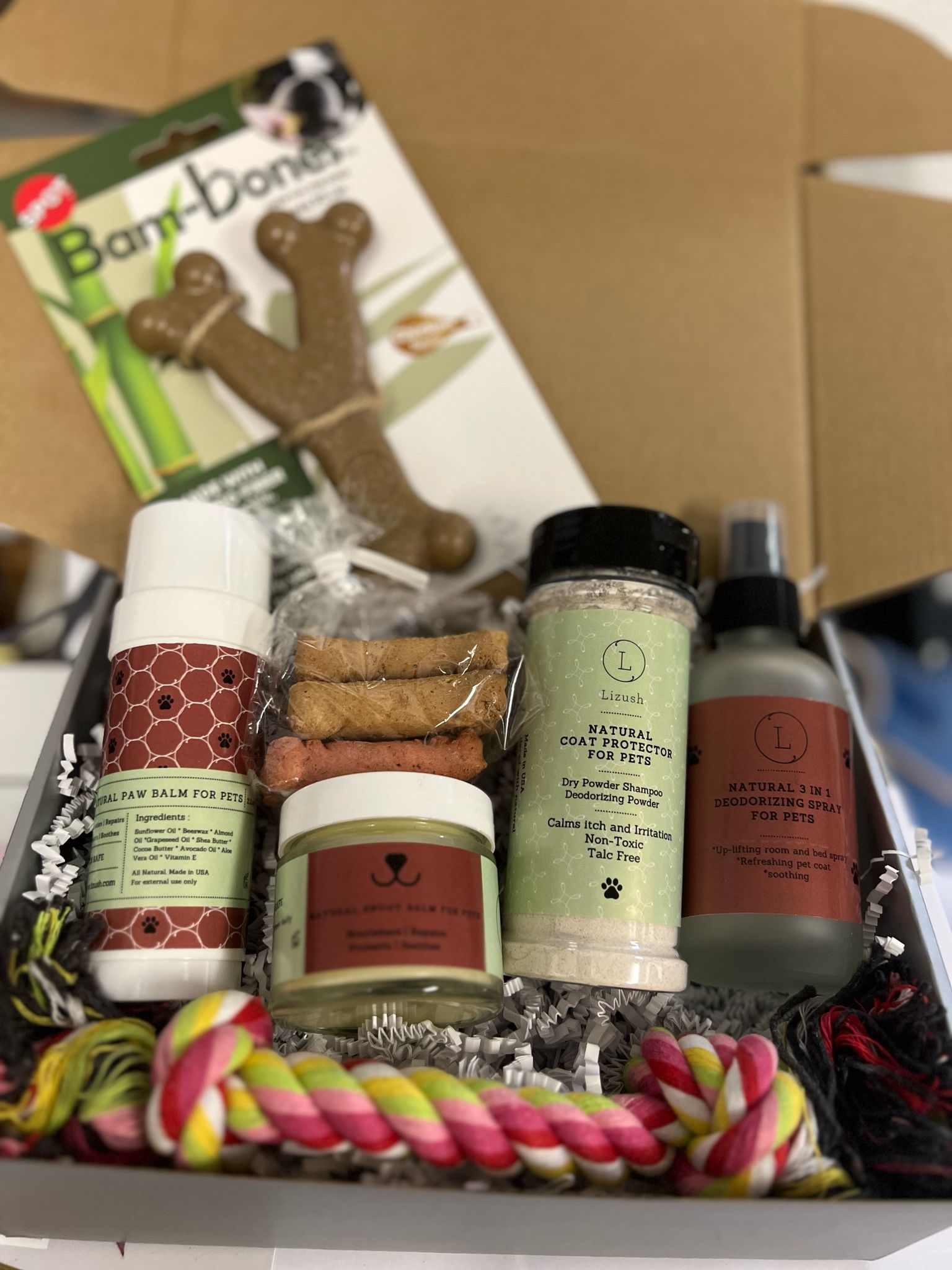 **All Natural Pet Wellness Kit – Organic Soothing Balms & Herbal Coat Powder for Dogs & Cats | Perfect Pet Pampering Gift Box for Relaxation & Skin Care**    *(Use Case: Ideal for pet owners seeking natural solutions to soothe dry skin, reduce itching, and promote a healthy coat—great for birthdays, holidays, or everyday pet care.)*