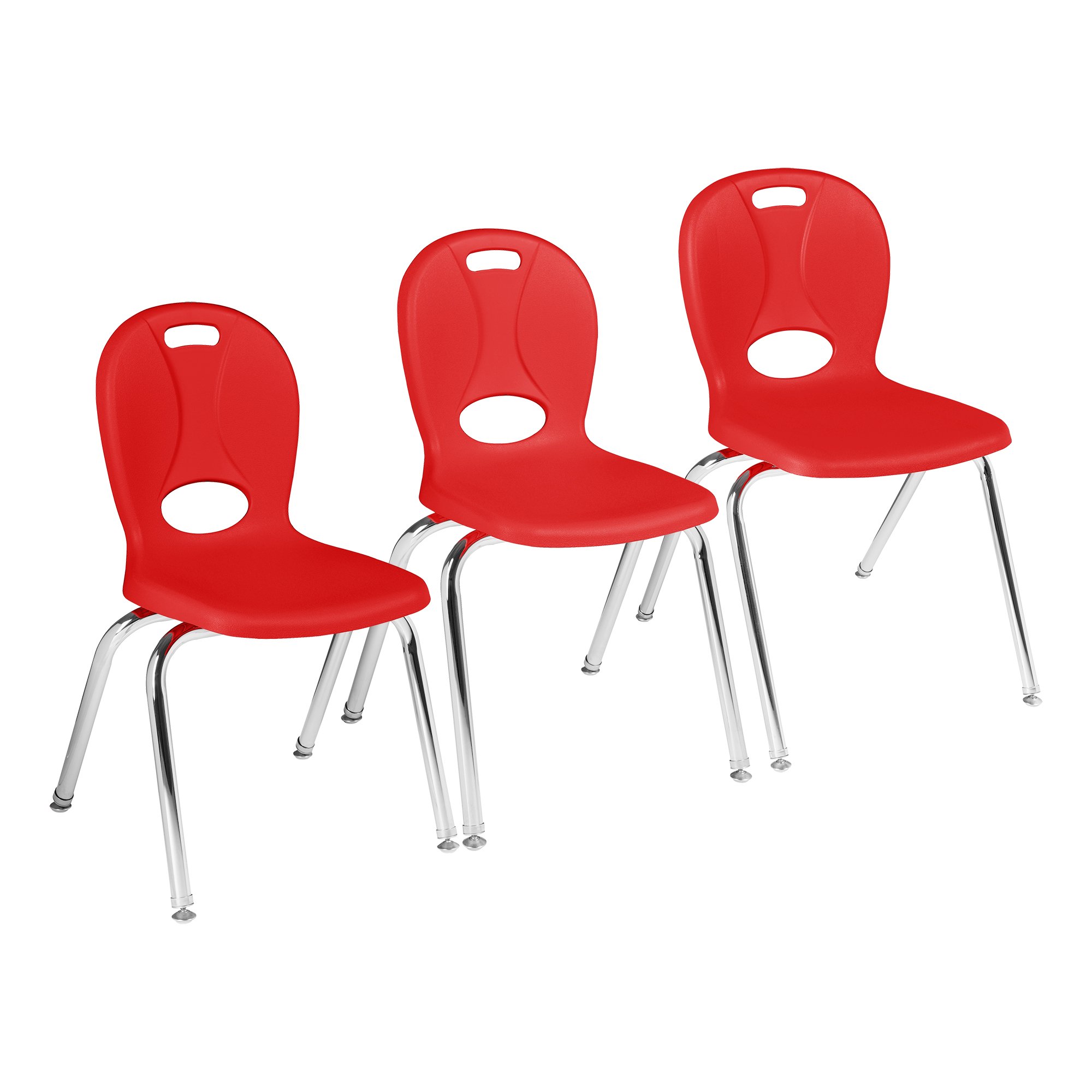 Learniture LNT-118-CSW-RD Stackable School Chairs for Classroom - 18