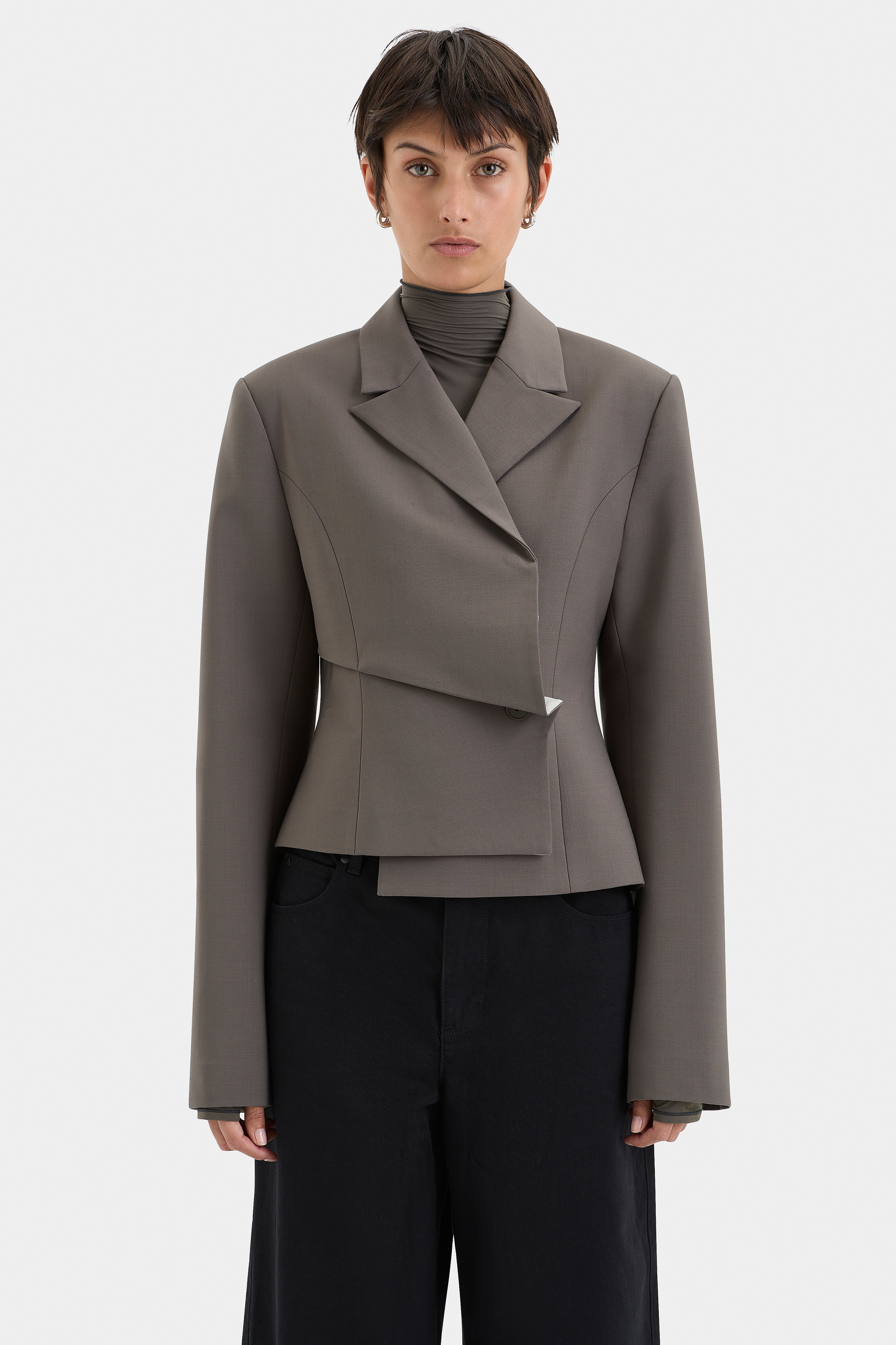 Elegant Maya Pleated Blazer for Women - Office Wear, Business Casual & Formal Occasions | Stylish Work Jacket for Professional Outfits