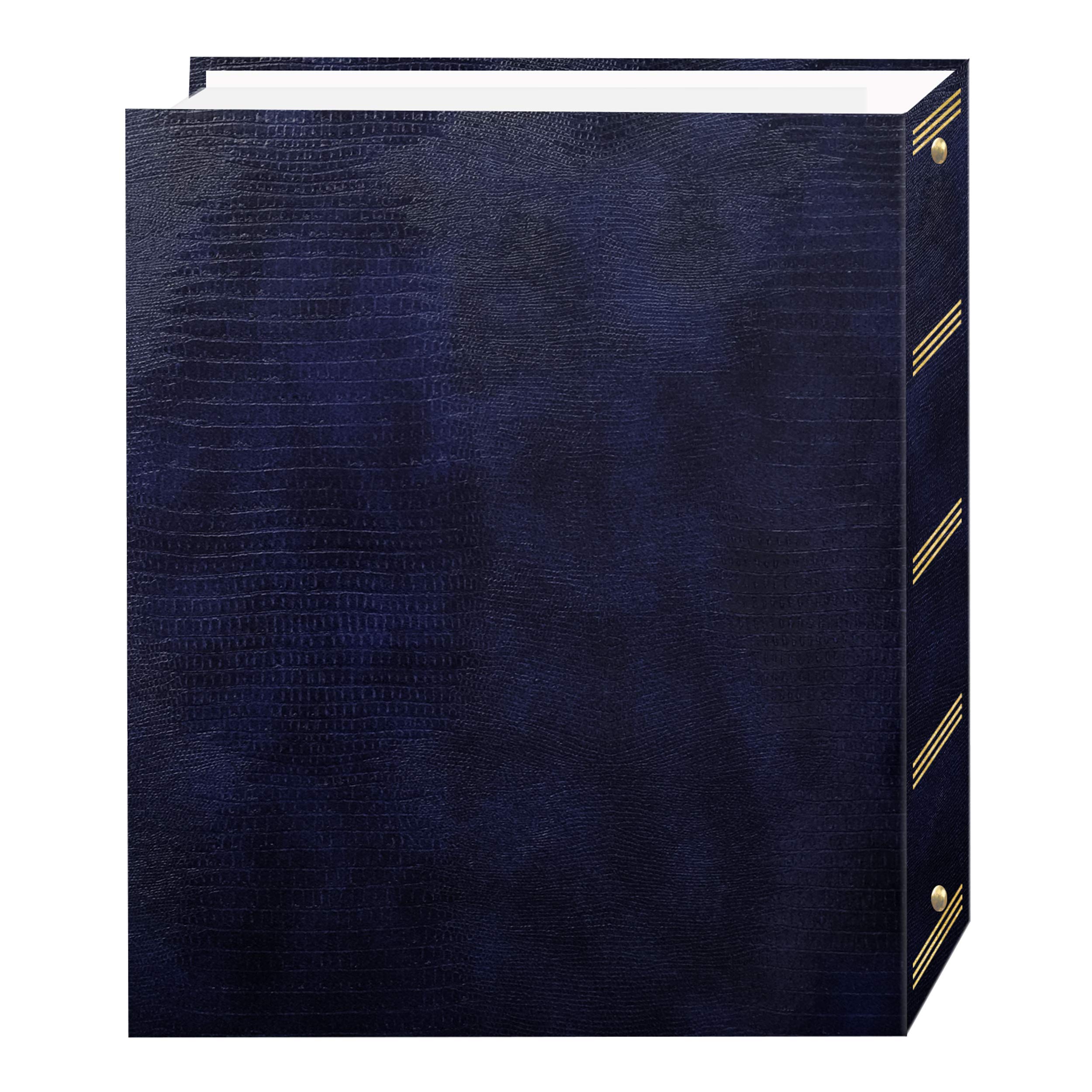 Pioneer Magnetic Self-Stick 3-Ring Photo Album (100 Pages) & Fabric Frame Cover Photo Album (200 Pockets) - Navy Blue & Sky Blue | Scrapbooking, Family Memories, Wedding Photos, Baby Pictures, Travel Souvenirs