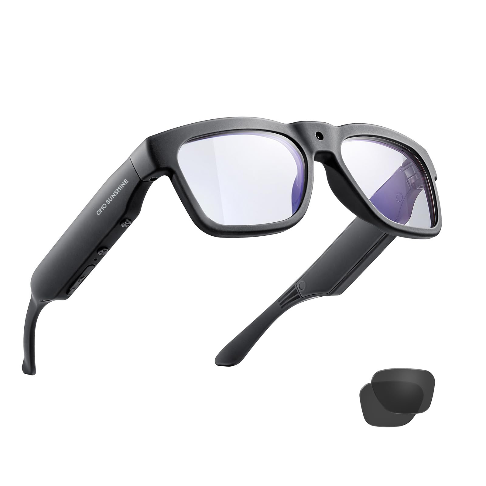 OhO Smart Glasses with HD Camera & Bluetooth - Open Ear Speaker Sunglasses for Men & Women | UV Protection | Ideal for Running, Cycling, Hiking & Outdoor Sports | Hands-Free Calling & Music