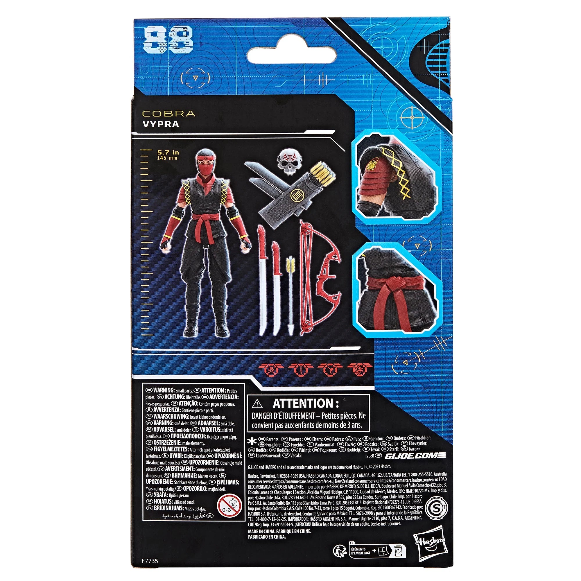 G.I. Joe Classified Series Python Patrol Vypra Action Figure - Collectible Military Toy for Display & Play | Perfect for Fans, Collectors & Gift Giving