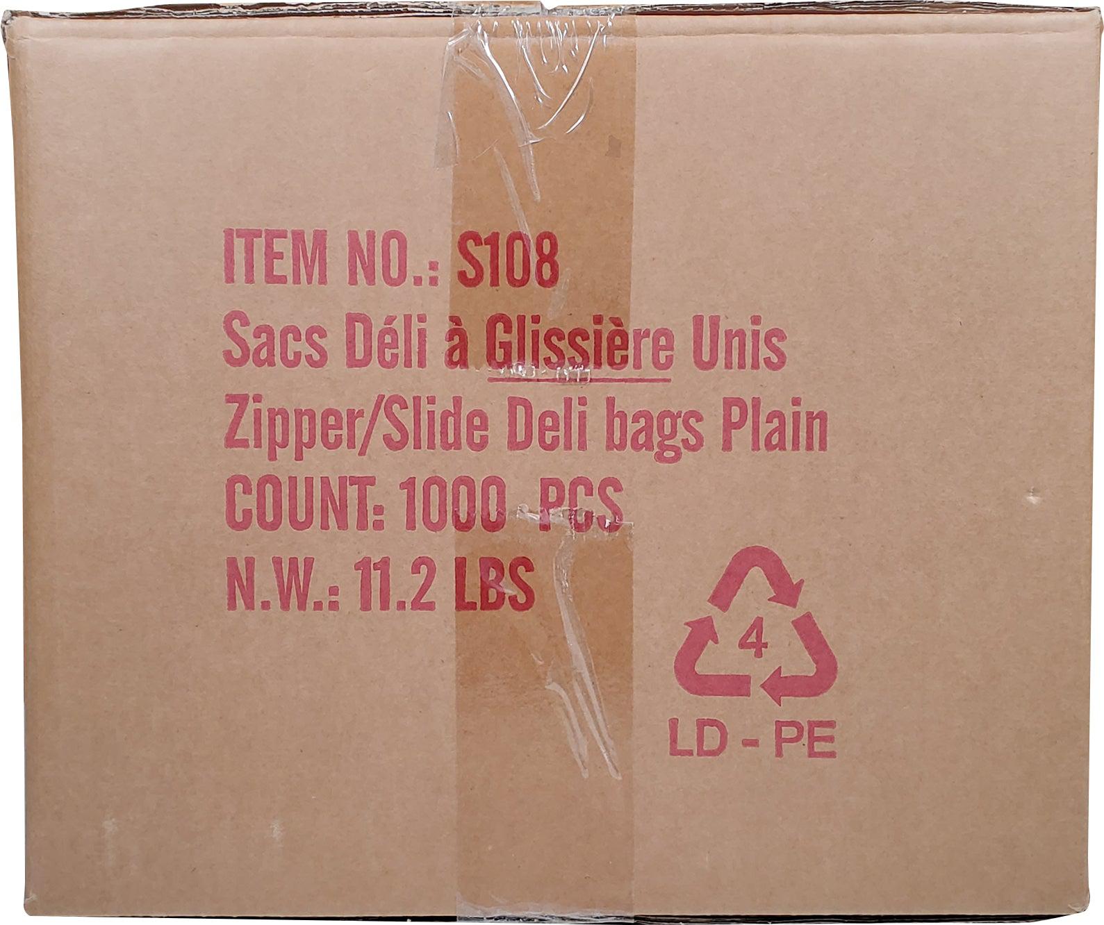 Premium Deli Bags 10.5x8 Inches with Slider Closure - Heavy Duty Food Storage Bags for Deli, Bakery, Grocery & Meal Prep - Airtight Freshness Guaranteed