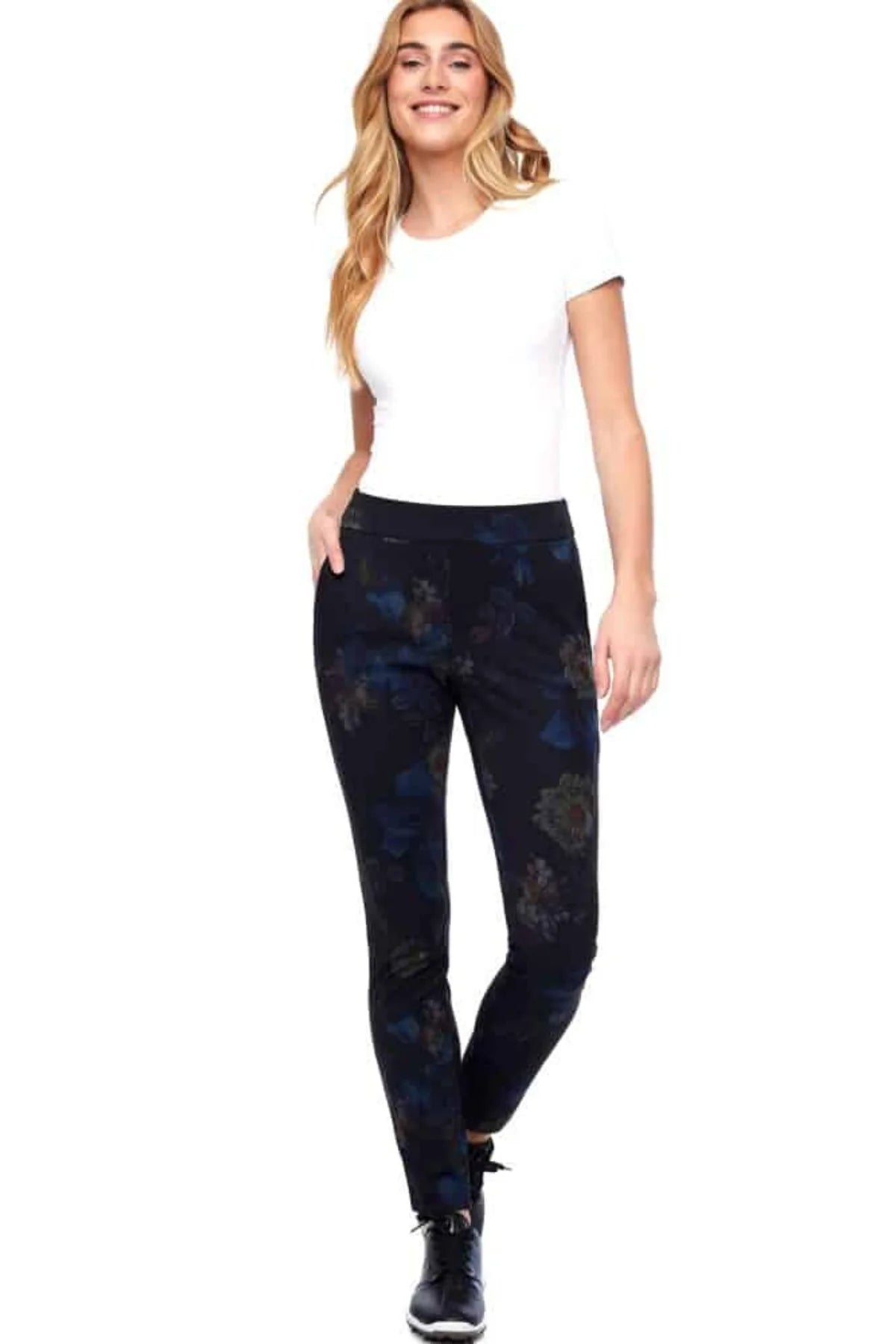 Dream Ponte Slim Pants for Women - High Waisted Stretch Trousers - Office Work & Casual Wear - Perfect for Business, Travel & Everyday Comfort