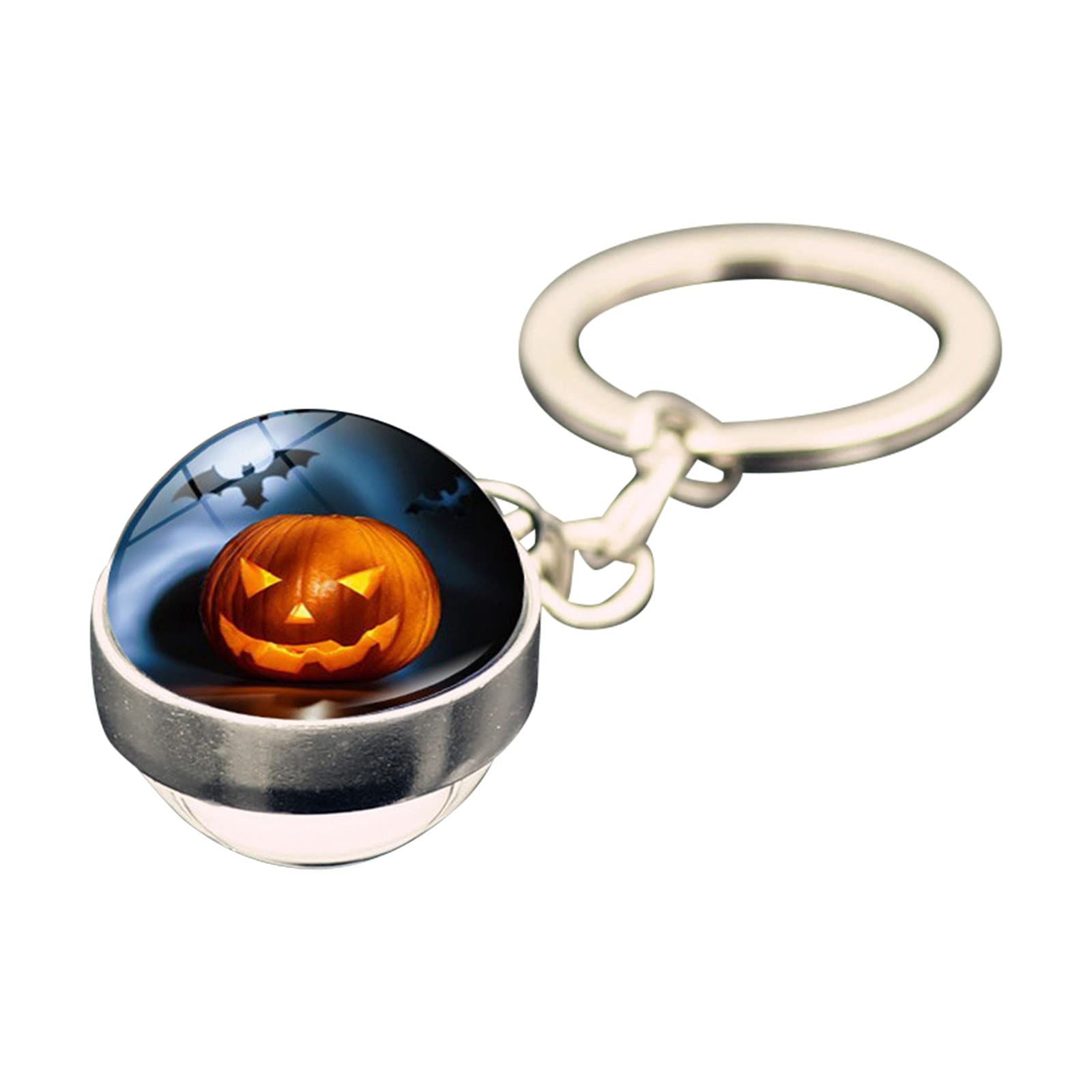 Metal Key Rings for Keychains - Durable Halloween Pendant Accessories with Buckle, Perfect for Home, Office, and Travel Keychain Organization