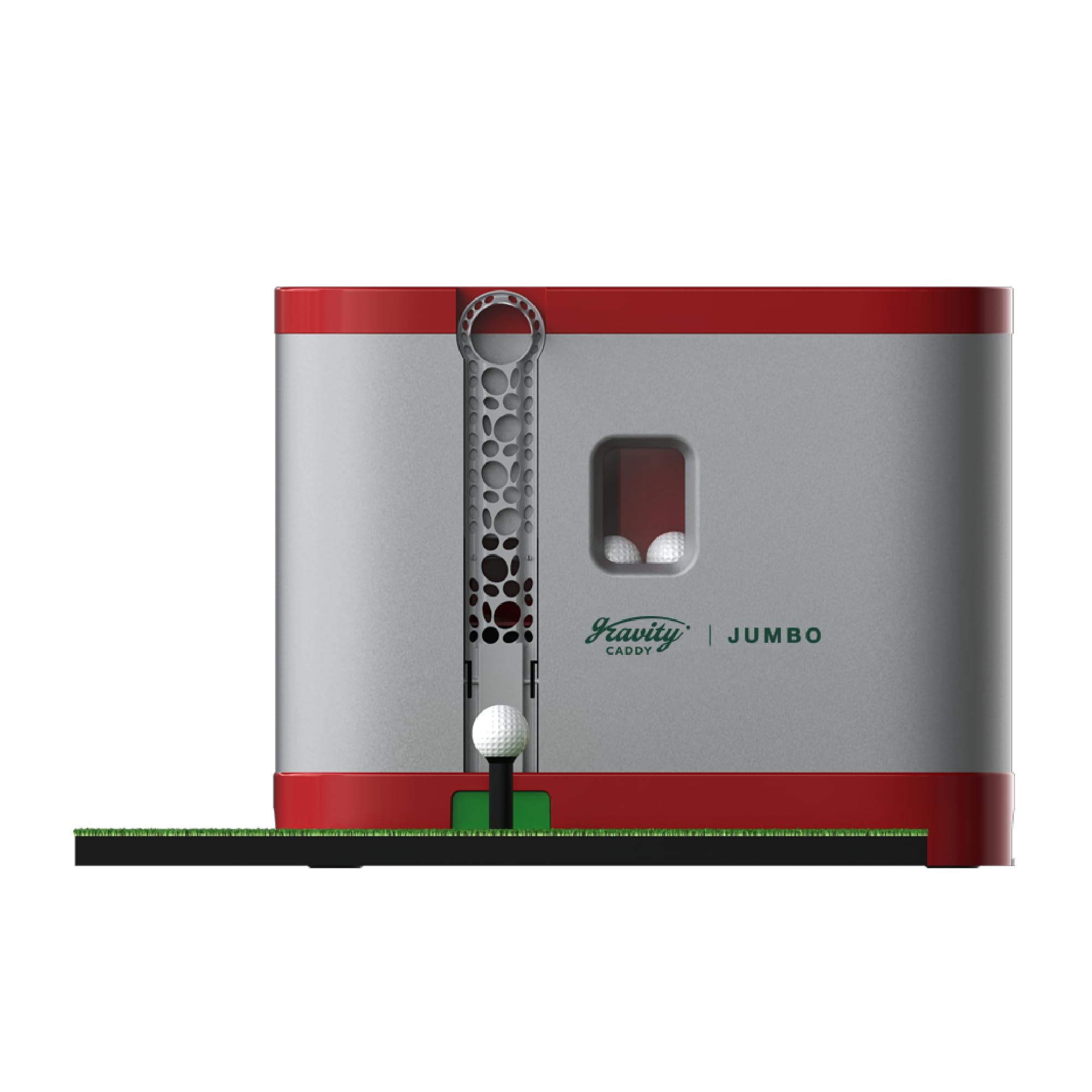 Automatic Golf Ball Dispenser - Jumbo 70 Balls Capacity for Indoor & Outdoor Practice | No Pedal, Battery or Electricity Required | Includes Tees & Hitting Mat | Works with Golf Simulators | Perfect for Driving Range, Backyard Training & Home Golf Setup