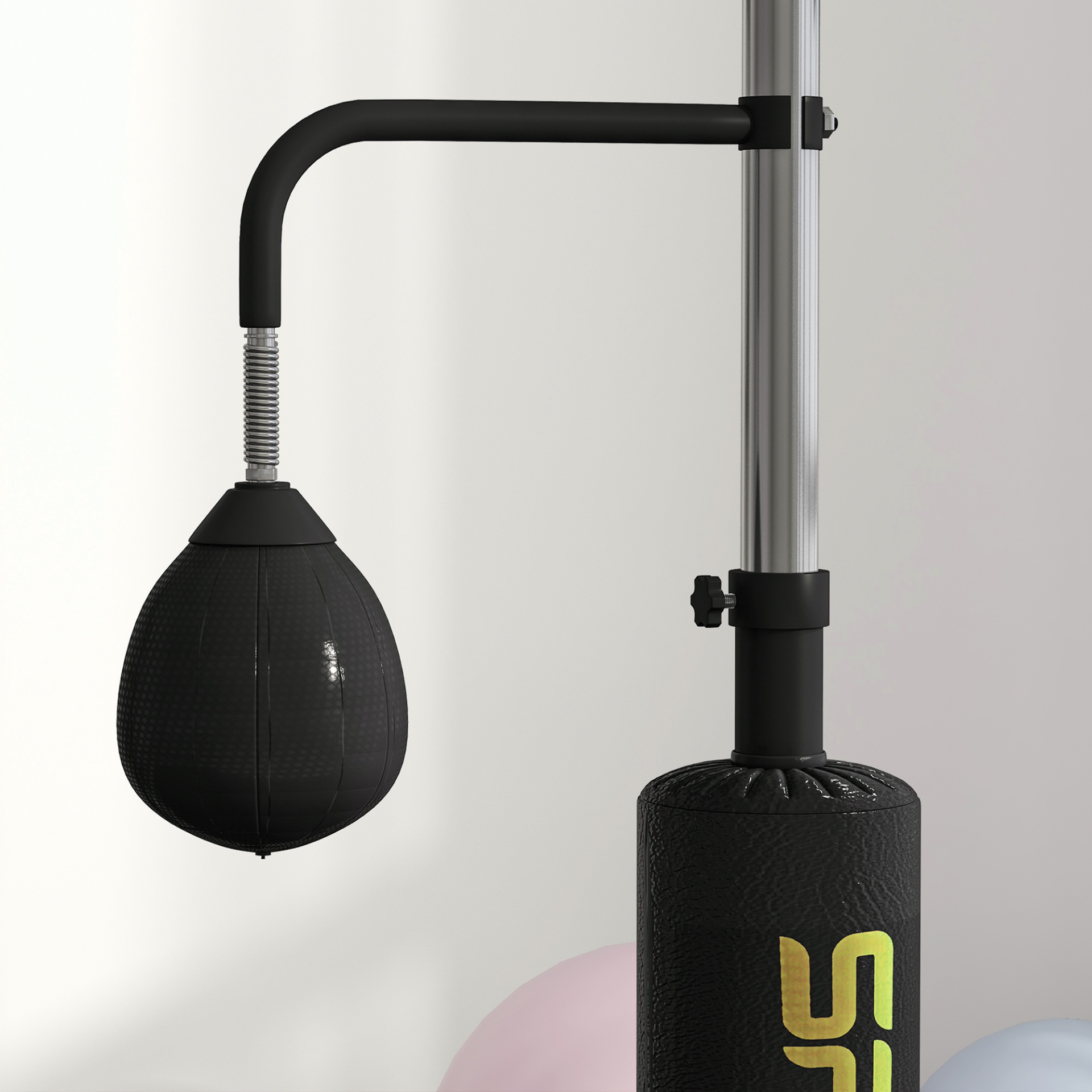 SPORTNOW Freestanding Boxing Punching Bag with Reflex Bar & Speed Balls - Heavy Duty Training Equipment for Home Gym, MMA, Kickboxing & Fitness Workouts