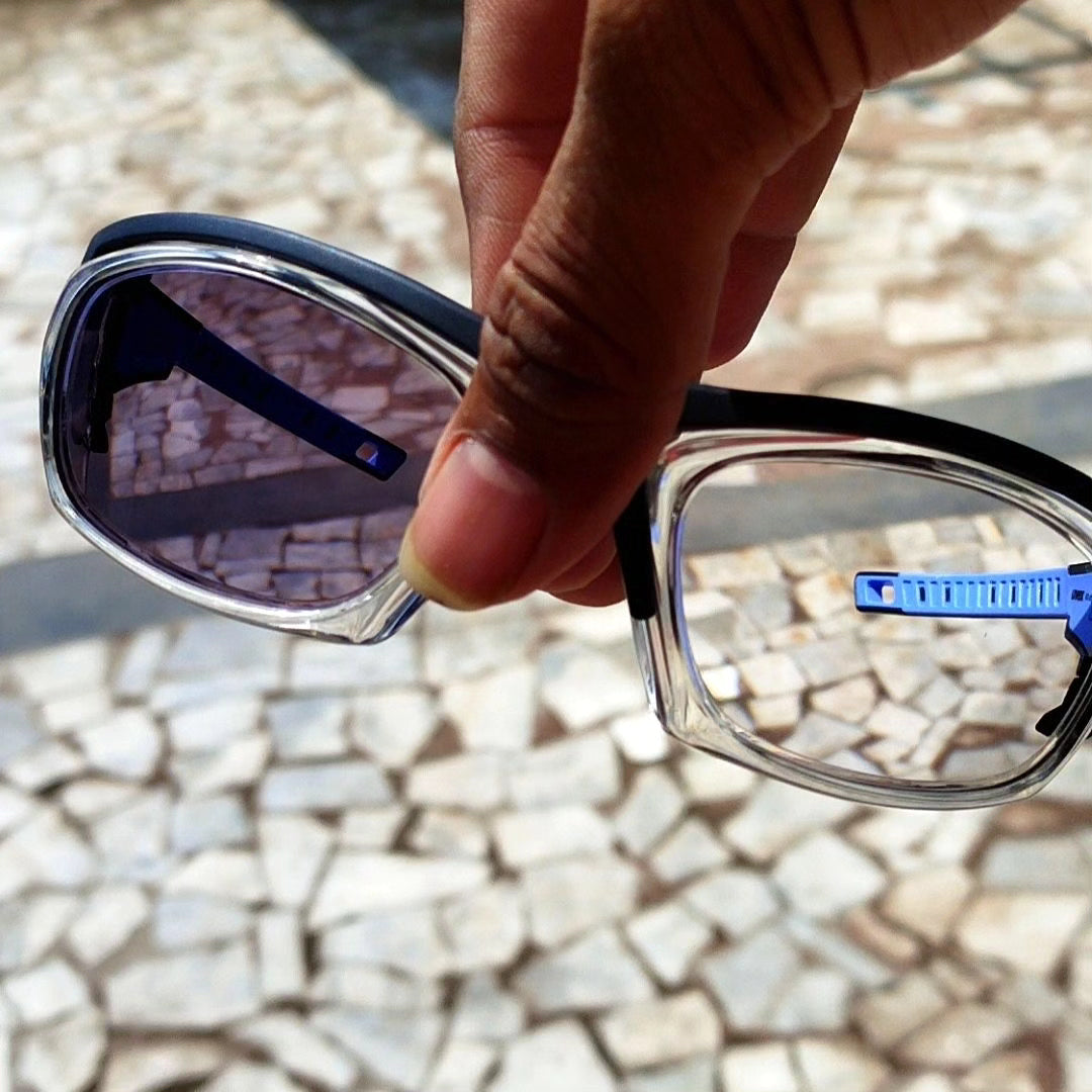 Uvex Safety Glasses with Photochromic Lenses - Clear to Dark Transition for Day & Night Use - ANSI Z87.1 Certified Eye Protection for Construction, Woodworking, and Outdoor Activities