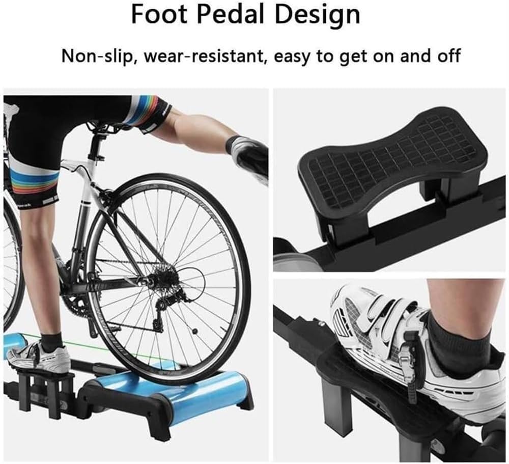 Professional Indoor Bike Folding Rollers - Adjustable Bicycle Trainer for 24