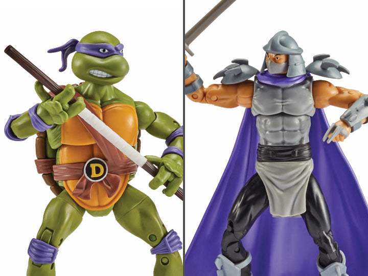 Teenage Mutant Ninja Turtles Classic Donatello vs Shredder Action Figure 2-Pack - TMNT Collectible Toys for Kids & Adults - Perfect for Play, Display & Gifts