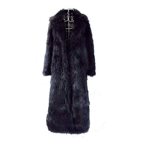 Women's Warm Long Sleeve Faux Fur Parka Coat with Lapel - Full Length Winter Maxi Overcoat for Cold Weather | Perfect for Snow Days, Outdoor Activities & Fashionable Winter Outfits