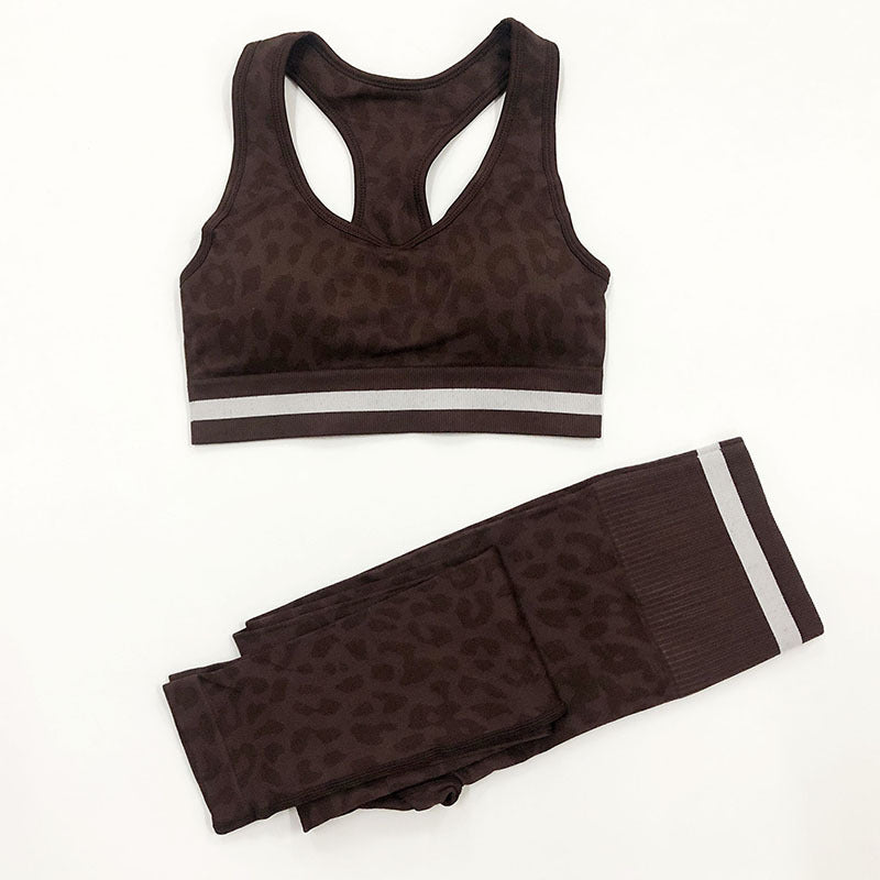 High Waist Seamless Yoga Pants & Sports Bra Set for Women - Comfortable Workout Outfit for Yoga, Gym & Running
