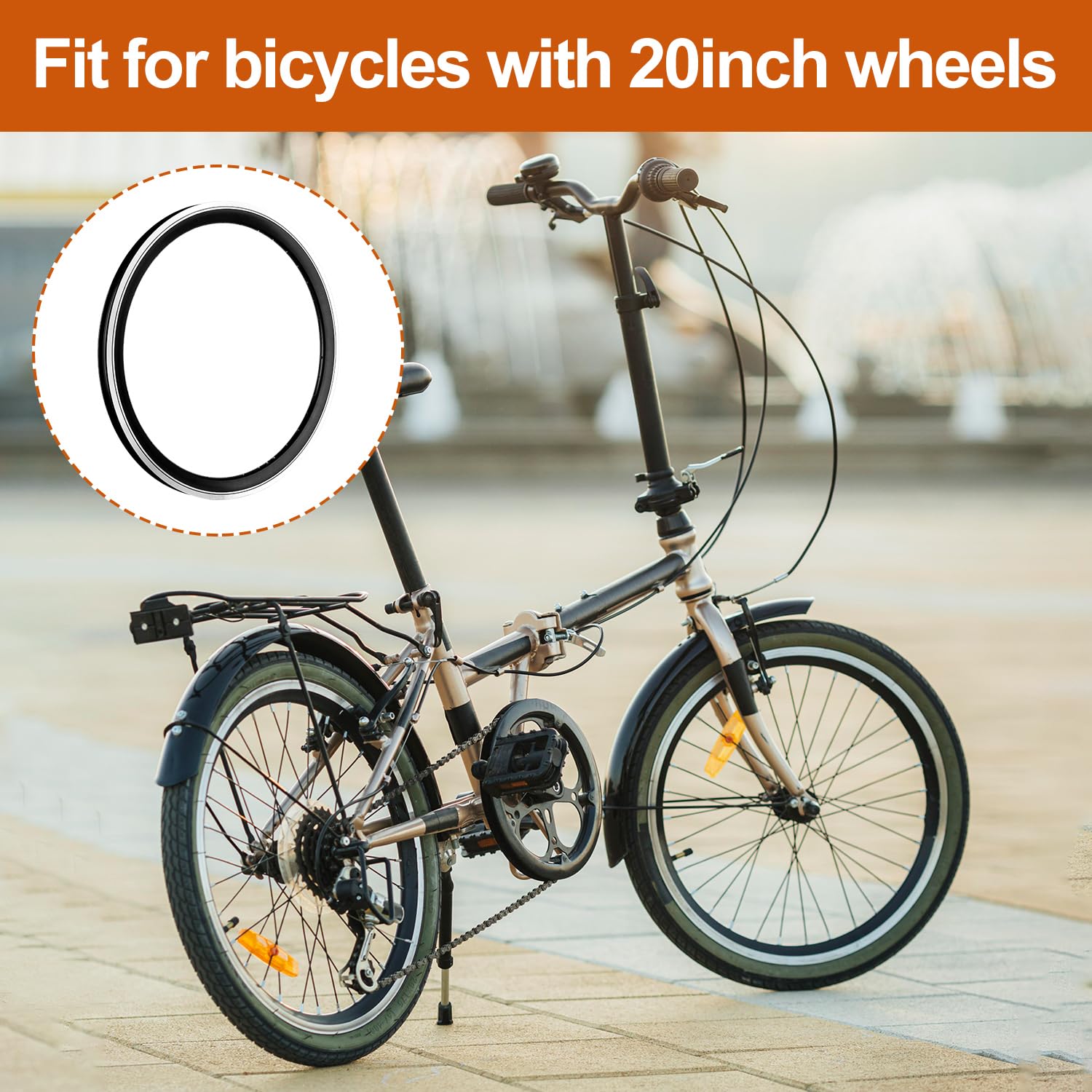 36 Hole Double Layer 20 Inch Aluminum Alloy Bike Rim Wheel Set - Compatible with Mountain Bikes & Folding Bikes | Durable Cycling Upgrade for Off-Road Trails & Commuting