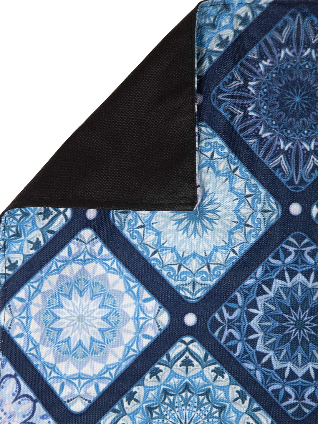 ALINA DECOR Poly Cotton Anokhi Pattern HD Printed Washable Table Runner - 13x58 Inch Blue Dining Table Runner for 4-6 Seater Tables | Perfect for Formal Dinners, Holiday Decor & Home Styling