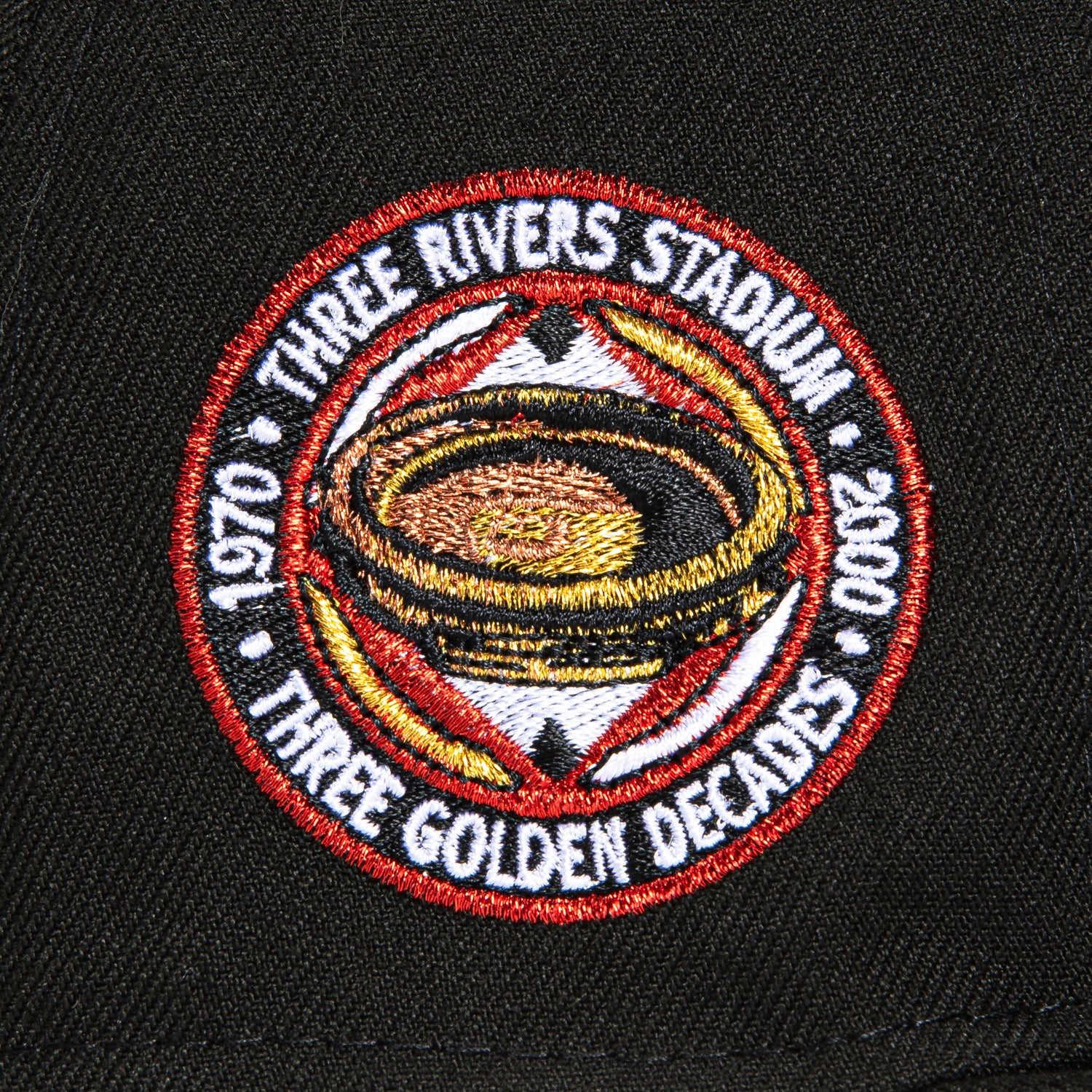New Era 59Fifty Pittsburgh Pirates Three Rivers Stadium Patch Snapback Hat - Black | Official MLB Baseball Cap for Men & Women | Perfect for Games, Collecting & Streetwear Fashion