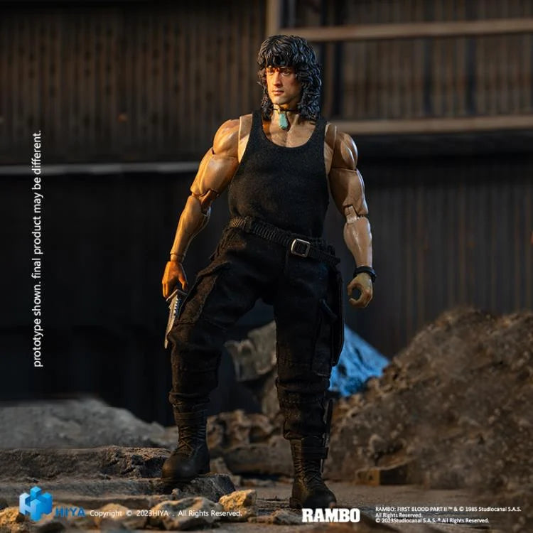 Rambo III Super Series John Rambo 1/12 Scale Collectible Action Figure - Perfect for Movie Fans, Collectors & Display