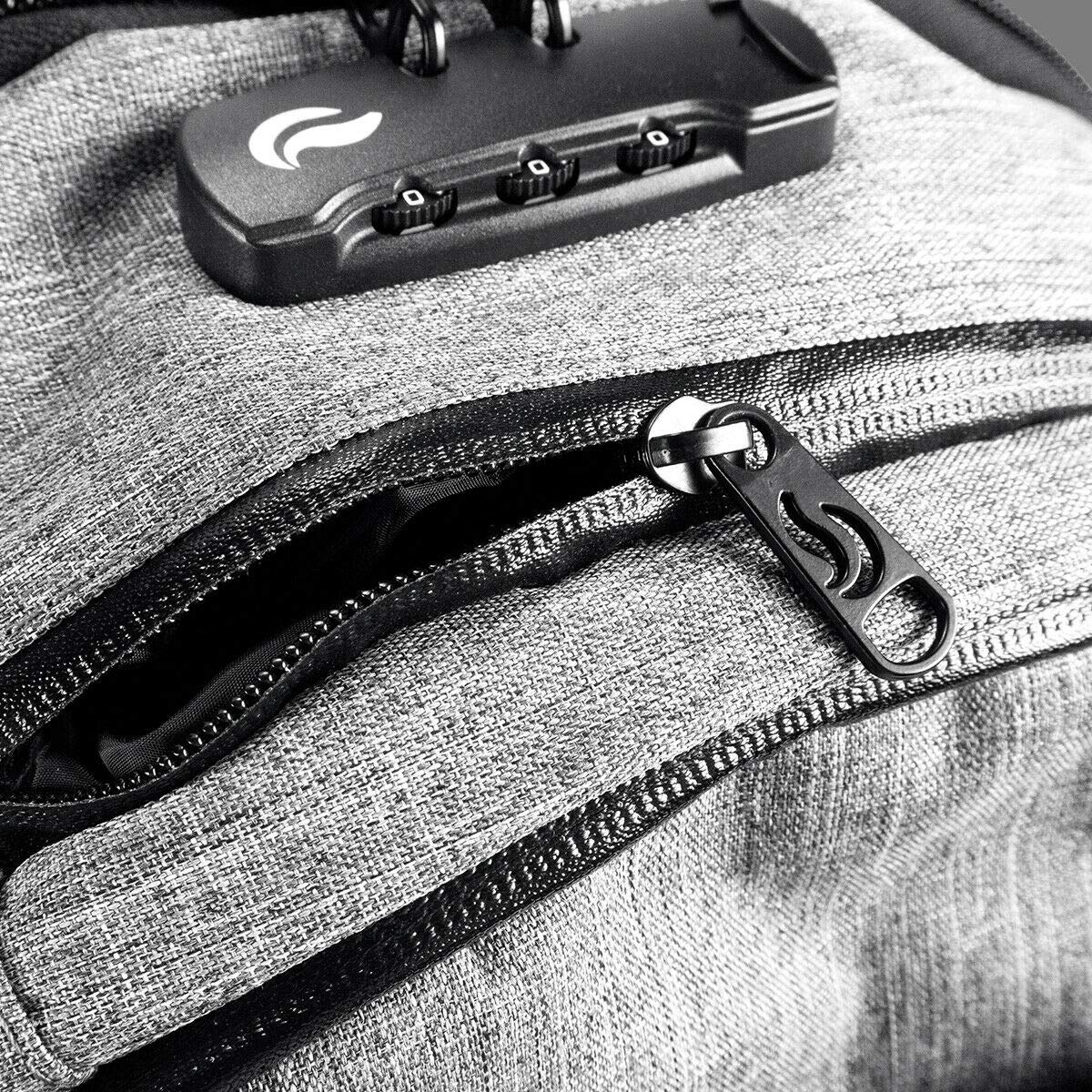 Skunk Nomad Smell Proof Waterproof Skate Backpack with Combination Lock - Durable & Secure for Skateboarding, Travel & Outdoor Adventures