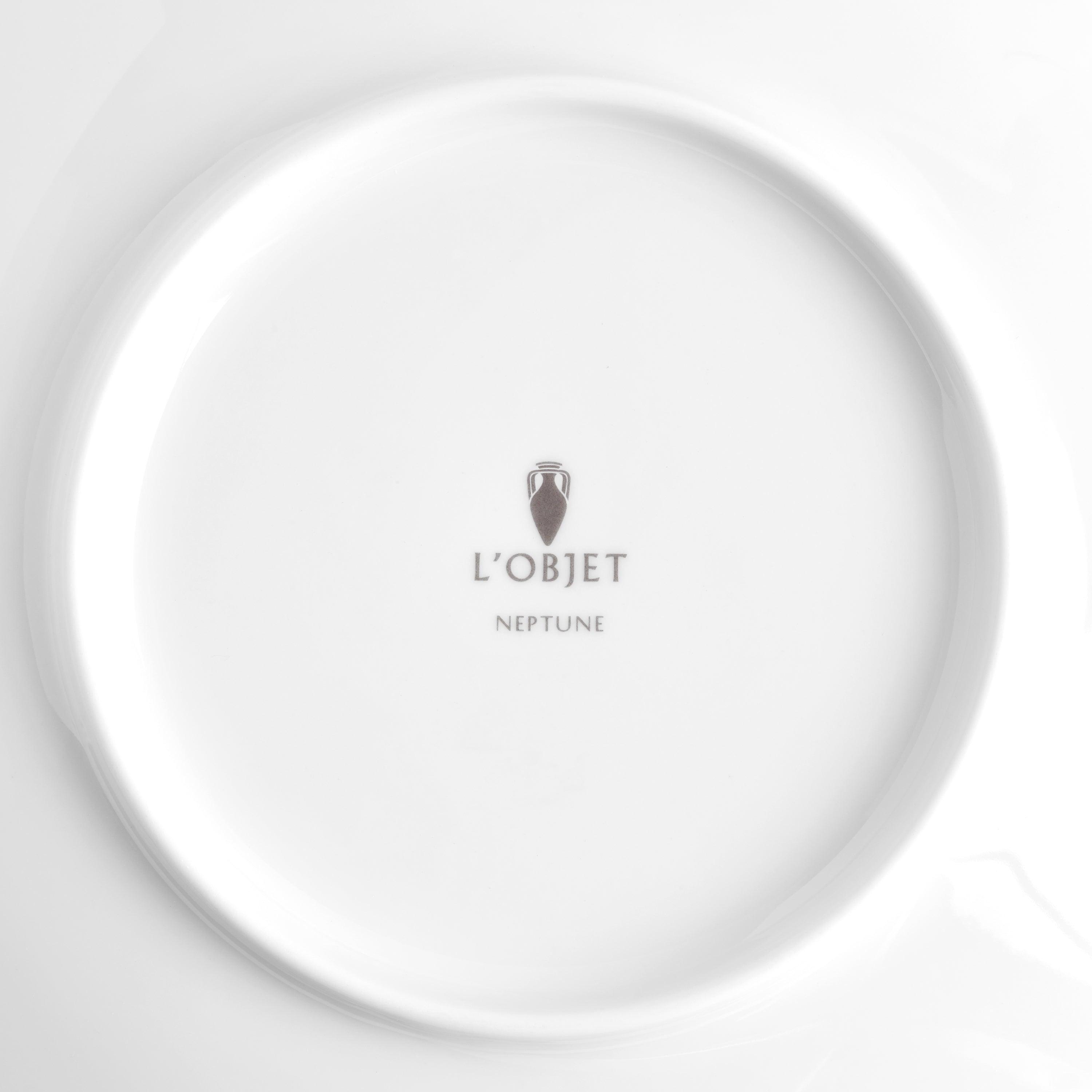 Neptune White Dessert Plate - Elegant Ceramic Serving Dish for Cakes, Pastries & Appetizers - Perfect for Parties, Weddings & Home Dining
