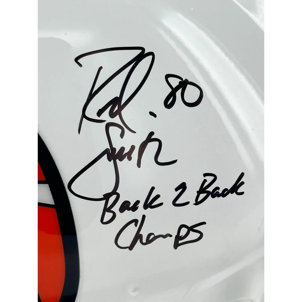 Authentic Denver Broncos Signed Helmet - John Elway, Shannon Sharpe, Ed McCaffrey & Rod Smith Autographs with COA - Perfect for NFL Memorabilia Collectors & Broncos Fans Display