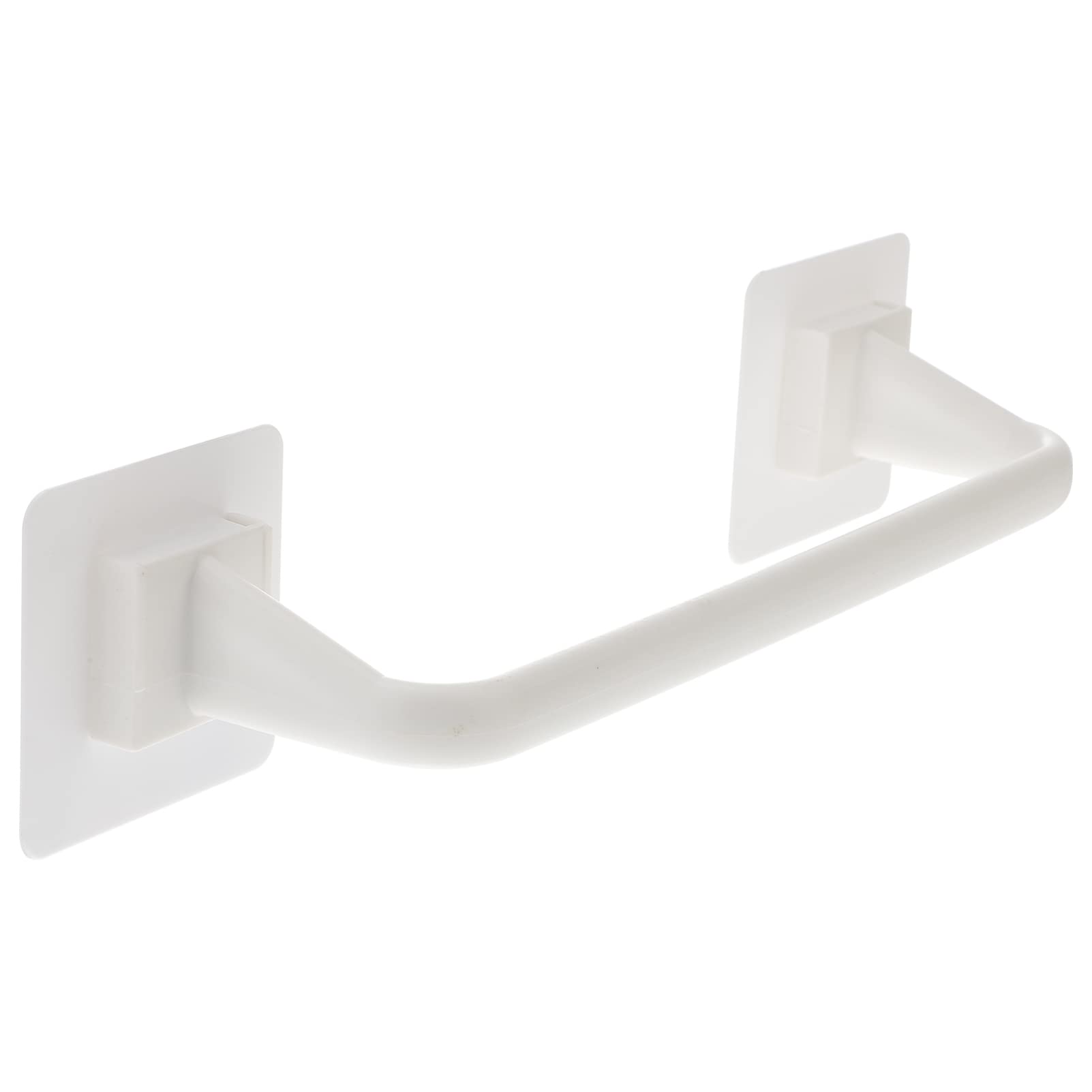 Zerodeko No Trace Adhesive Towel Rack - Wall Mounted Bathroom Towel Organizer, White - Perfect for Shower, Kitchen & Small Space Storage