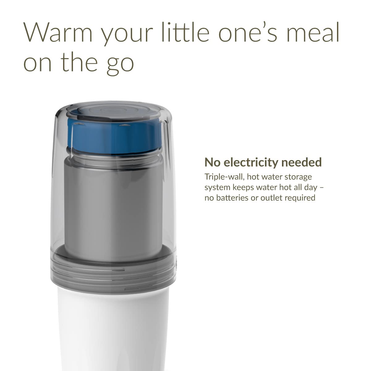 Kiinde Kozii Voyager Breast Milk Bottle Warmer - Portable Travel Baby Bottle & Food Warmer, No Electricity Needed, Compact & Easy to Use - Perfect for On-the-Go Parents, Airplane Travel & Outdoor Adventures