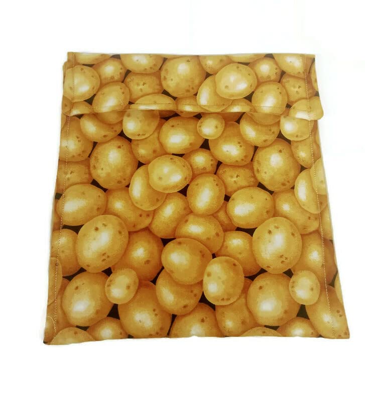 Microwave Potato Cooking Bag - Reusable Cotton Pouch for Baking, Steaming & Heating Potatoes - Perfect for Quick Meals, Camping & Kitchen Use