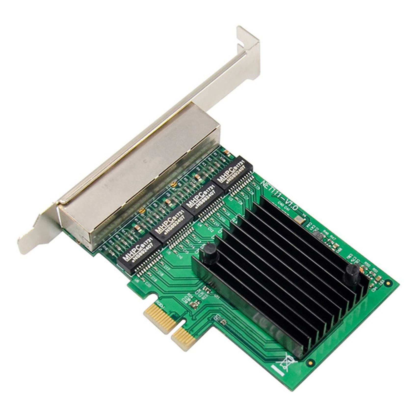 Censous 3X PCI-E X1 Gigabit Ethernet Network Card - 4 Port RTL8111F LAN Adapter for High-Speed Internet & Gaming | Perfect for Servers, Workstations & Home Networking