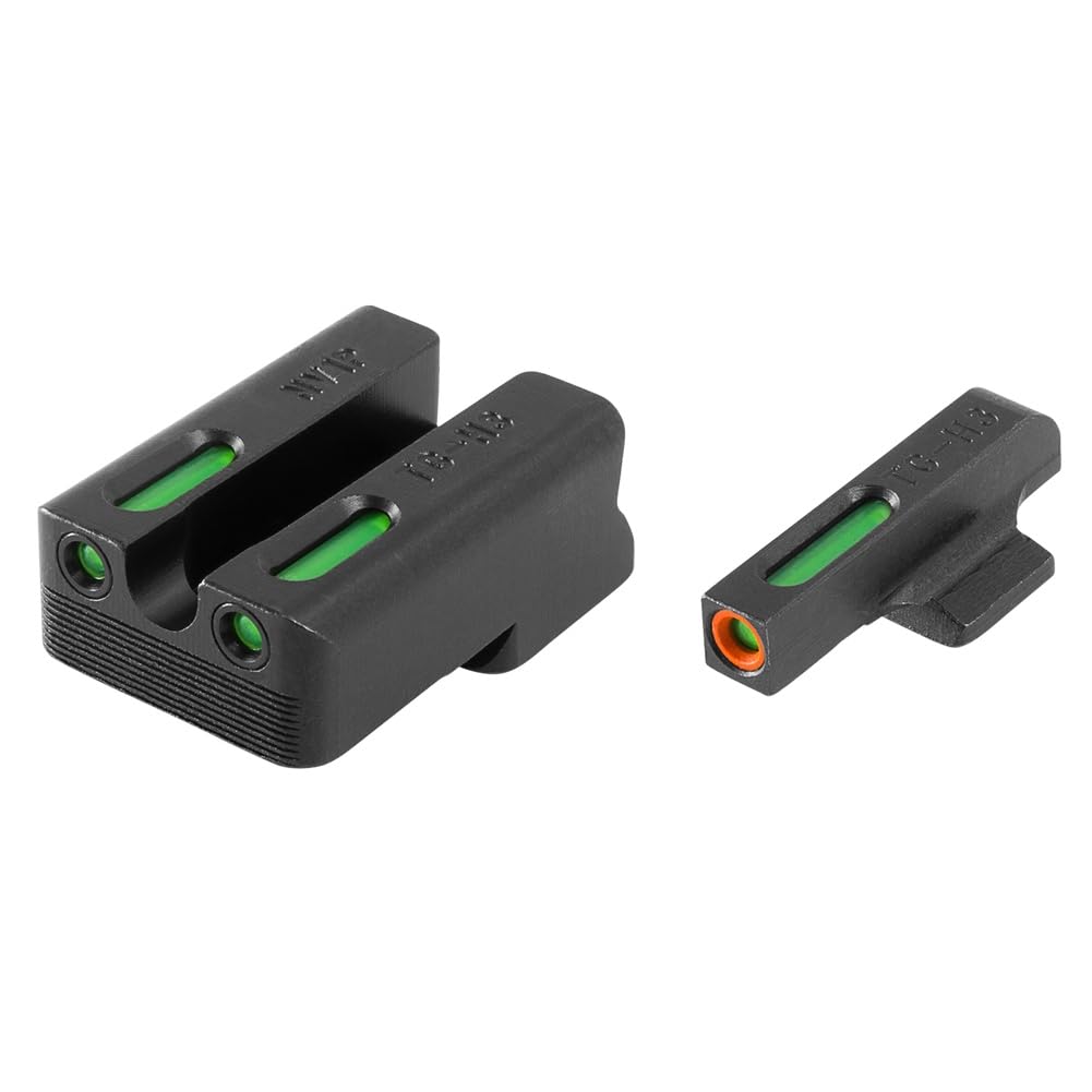 Truglo TFX PRO Handgun Sight - Glow in The Dark Tritium & Fiber Optic Night Sight for Pistols | Shockproof, Compact & Durable | Perfect for Home Defense, Tactical Training & Low Light Shooting