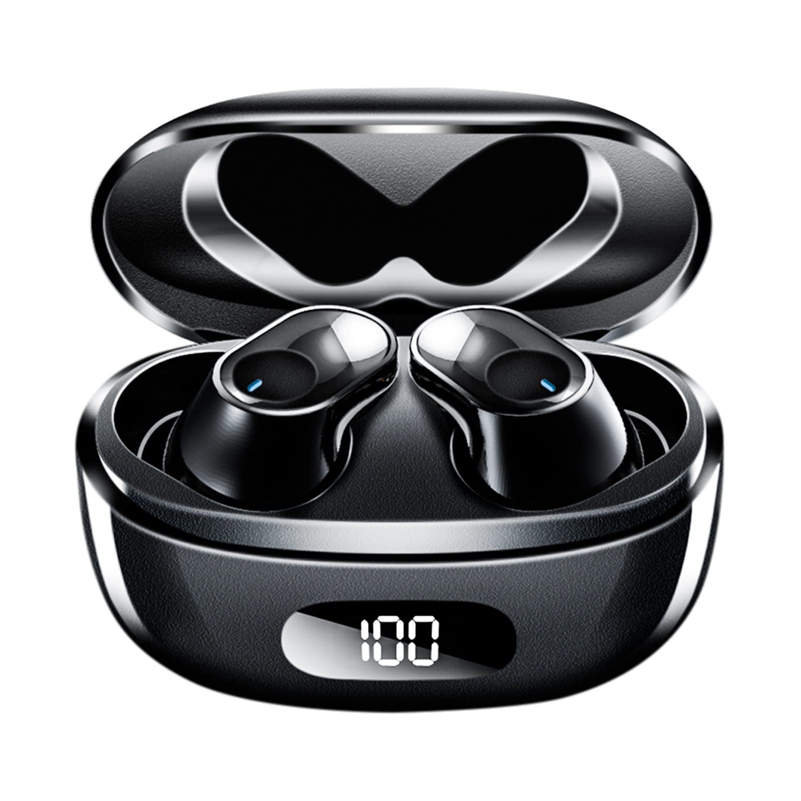 Saterkali Wireless Bluetooth Headphones with Active Noise Cancelling, Stereo Sound & Long Battery Life - Perfect for Hiking, Running, Walking & Outdoor Activities (Black)