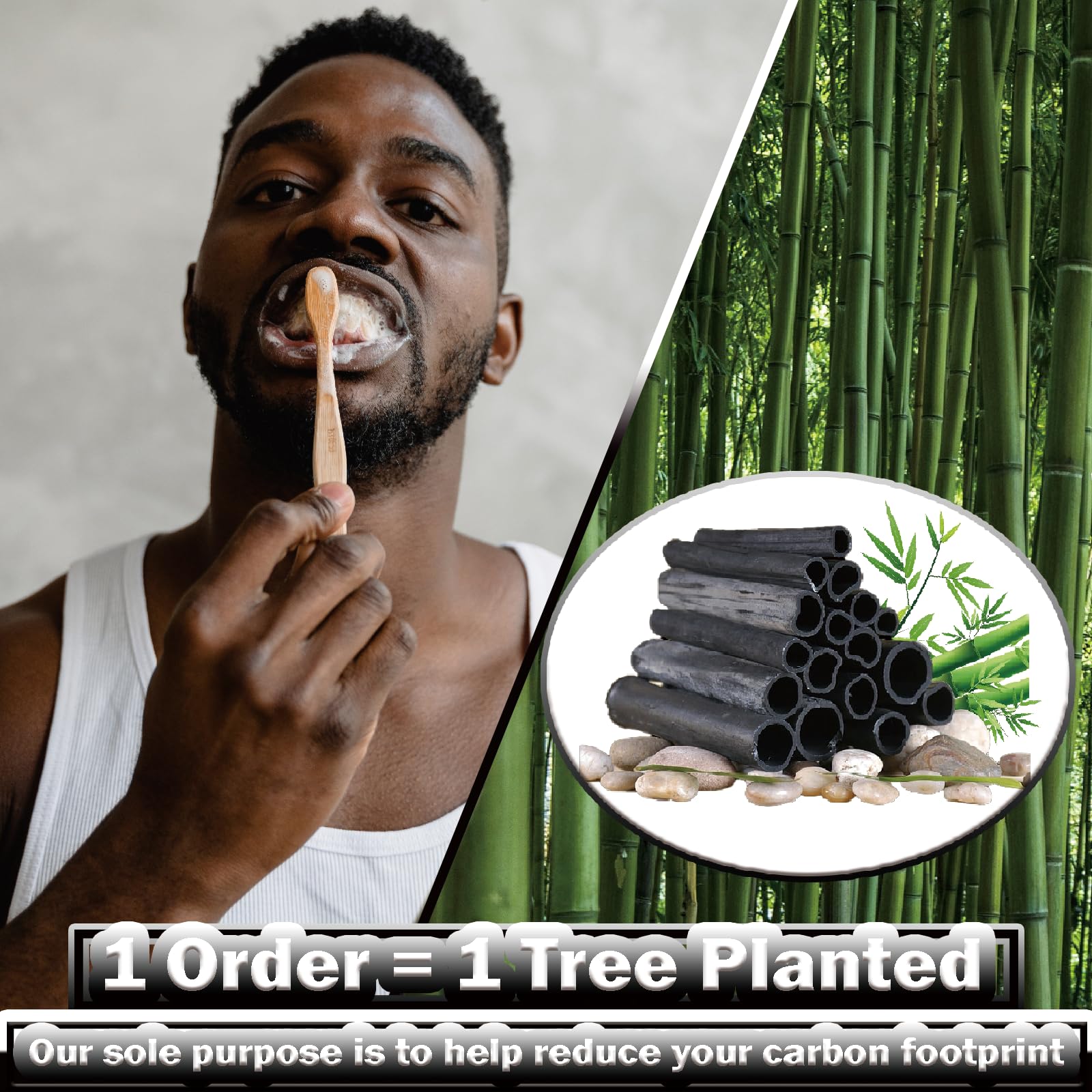 20 Count Bamboo Toothbrushes (Soft & Medium Bristles) - Natural Wooden Toothbrushes Bulk, Eco-Friendly BPA-Free, Biodegradable & Compostable with Charcoal - Perfect for Travel, Home & Zero-Waste Lifestyle