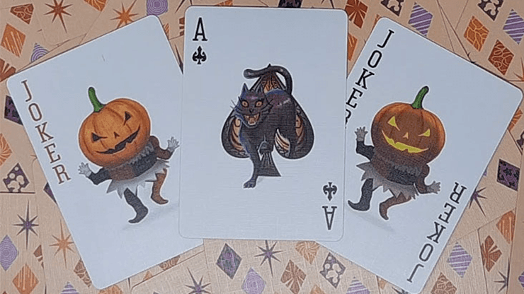 Vintage Halloween Bicycle Playing Cards - Spooky Themed Deck for Magic Tricks, Poker Games & Halloween Party Favors
